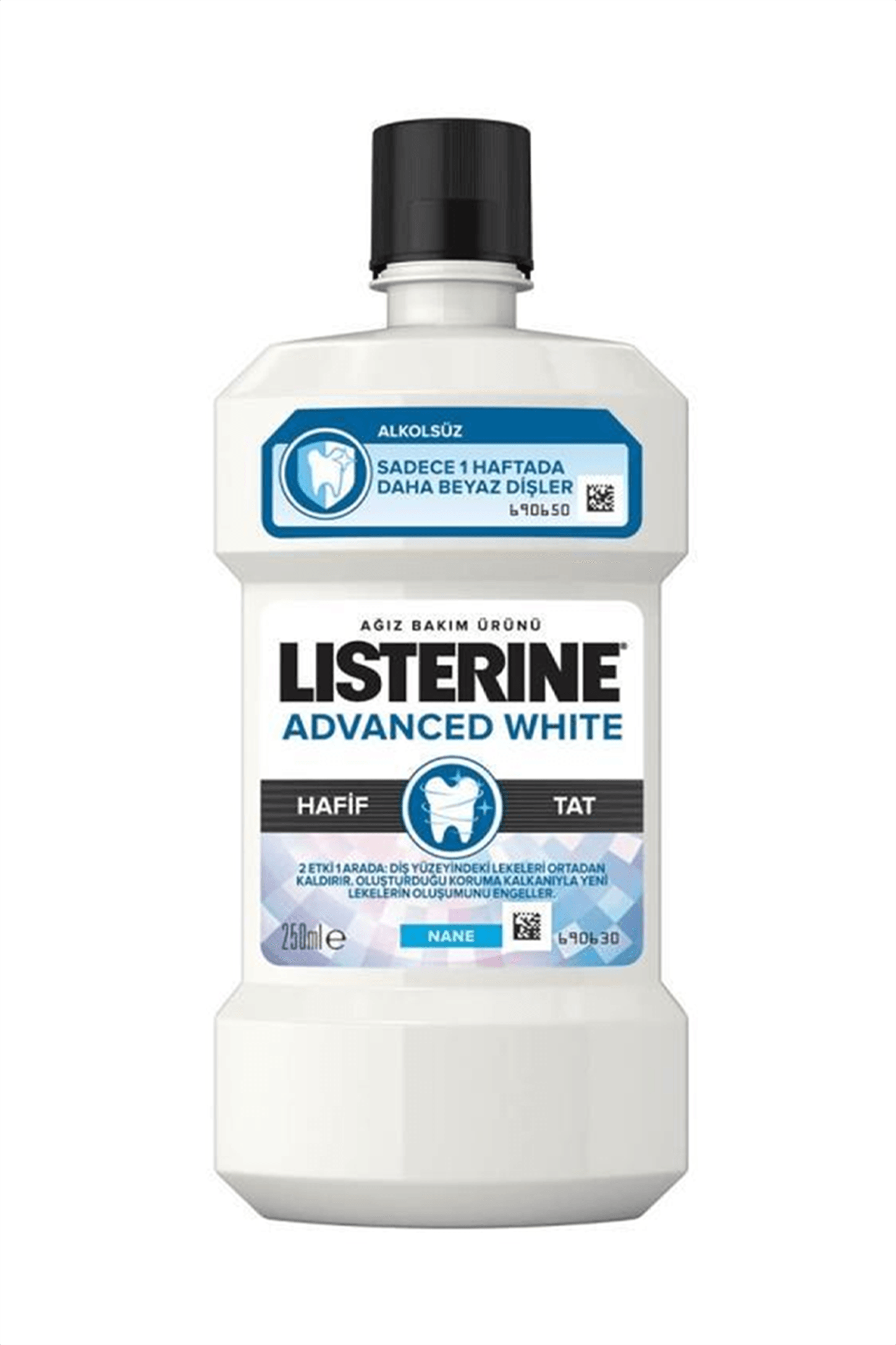 Listerine Advanced White Hafif Tat 250 ml