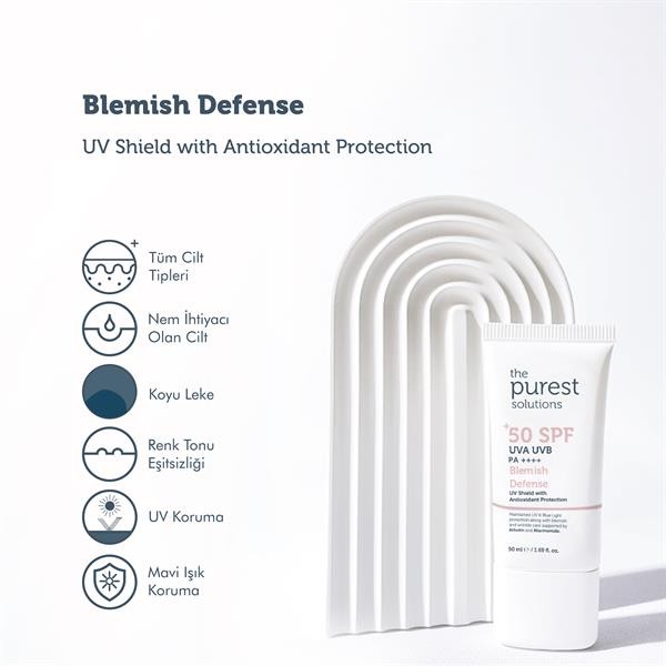 The Purest Solutions UV Shield with Antioxidant Protection Blemish Defense