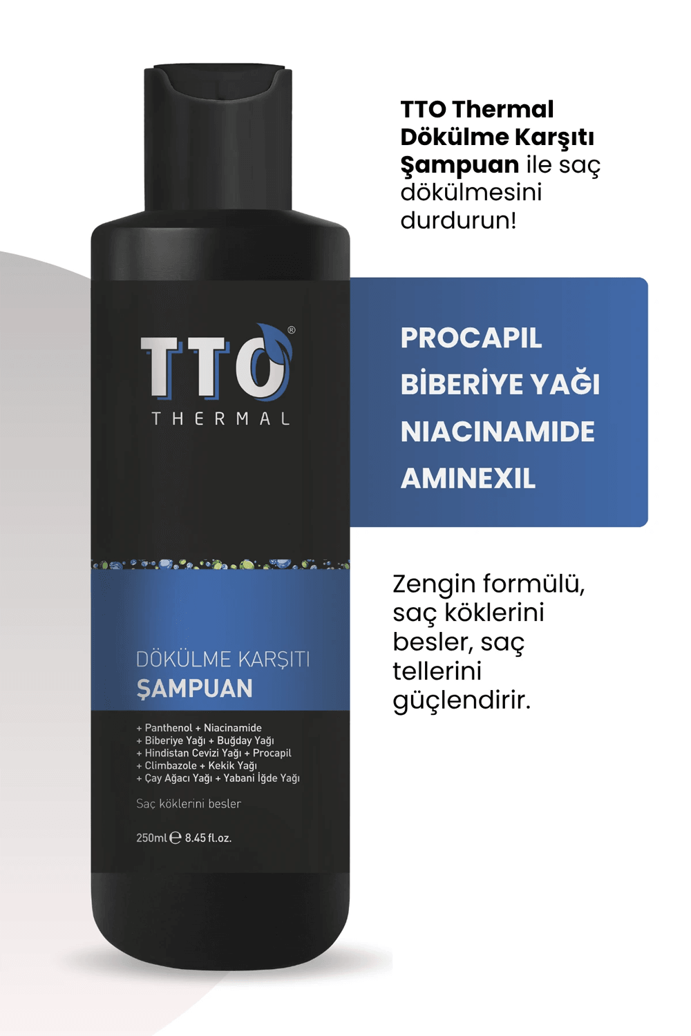 TTO Thermal Dökülme Karşıtı Şampuan 250 ml