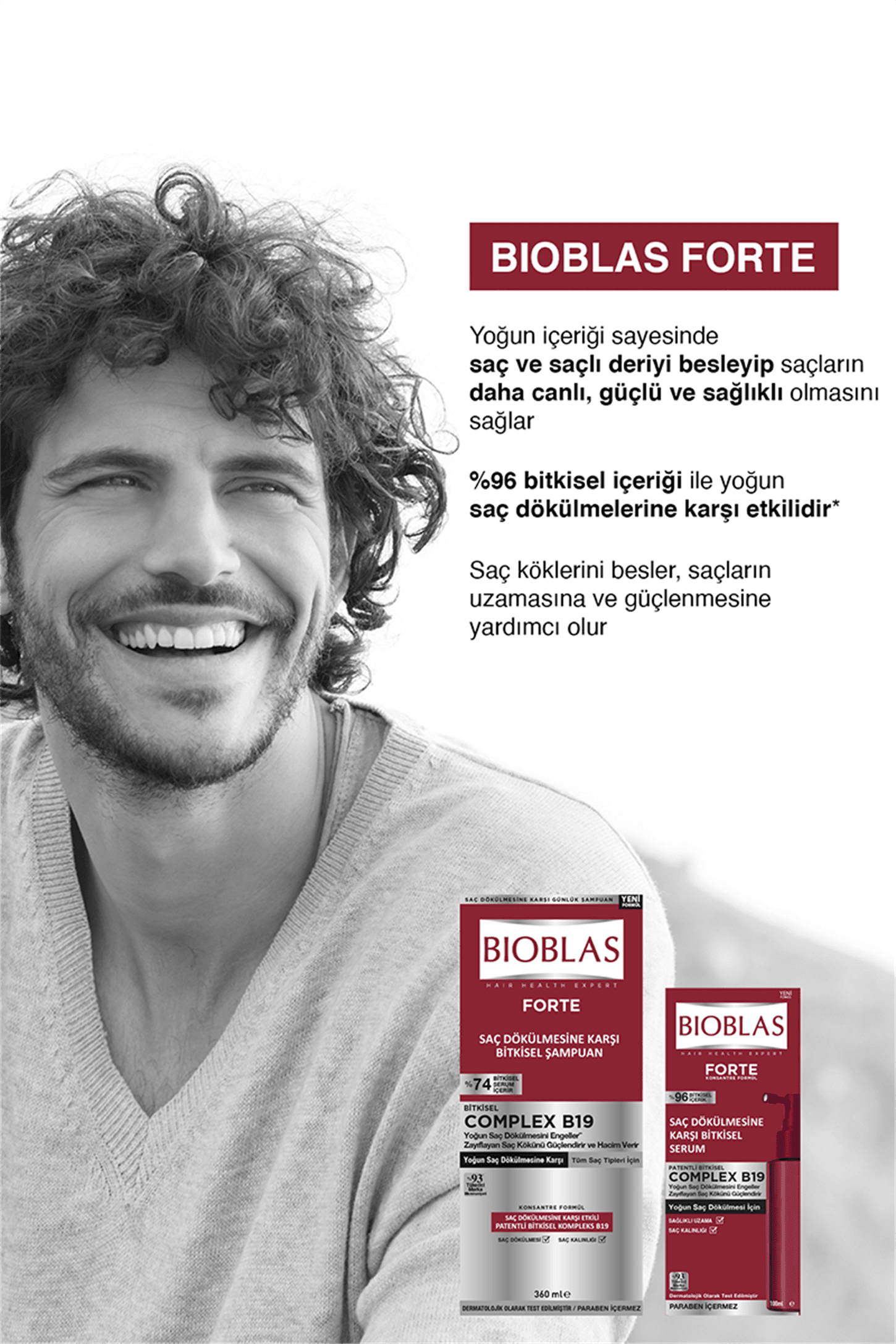 Bioblas Forte Complex B19 Saç Dökülmesine Karşı Bitkisel Serum 100 ml