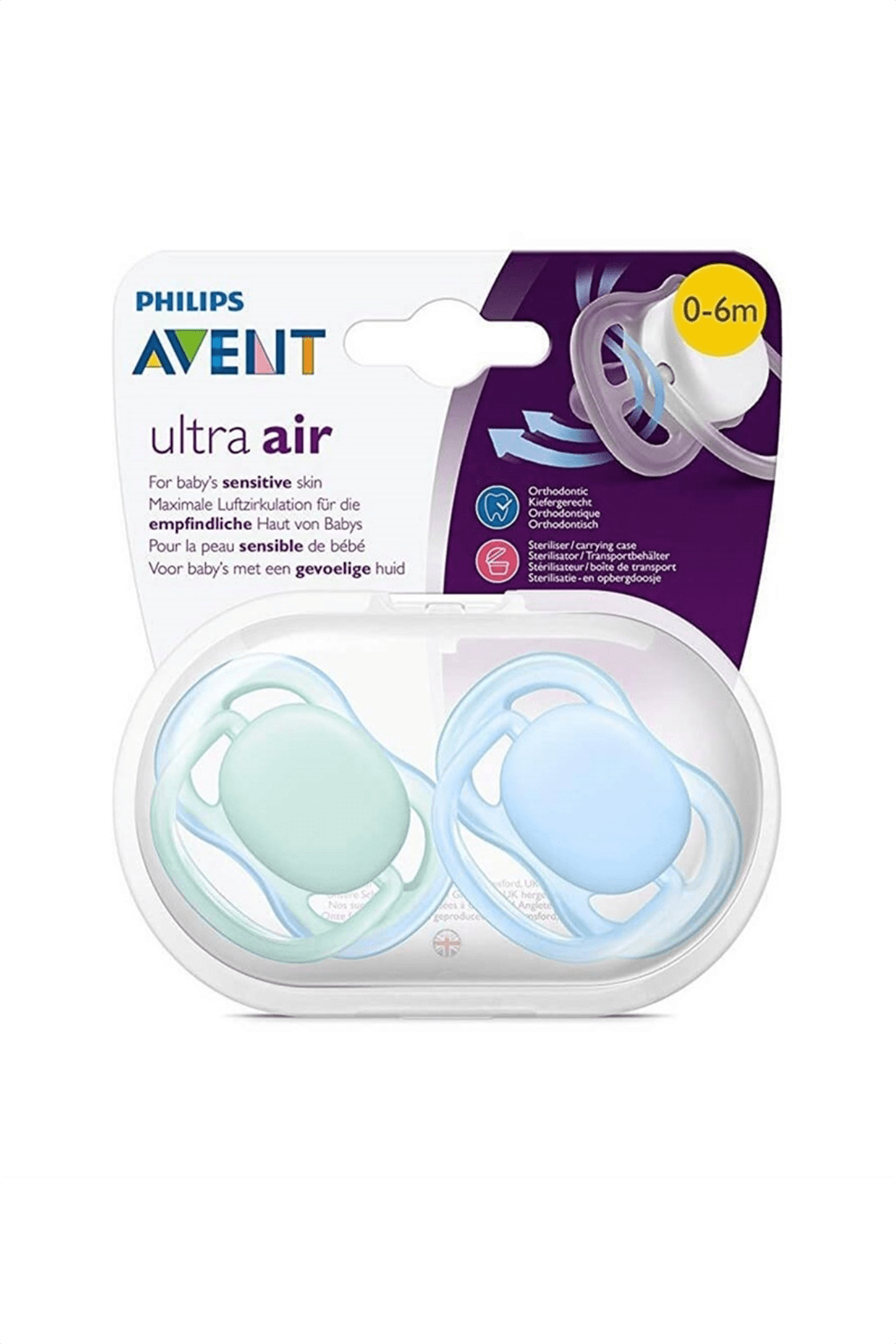 Philips Avent SCF 244/20 Ultra Air 0-6 Ay 2'Li Emzik Erkek