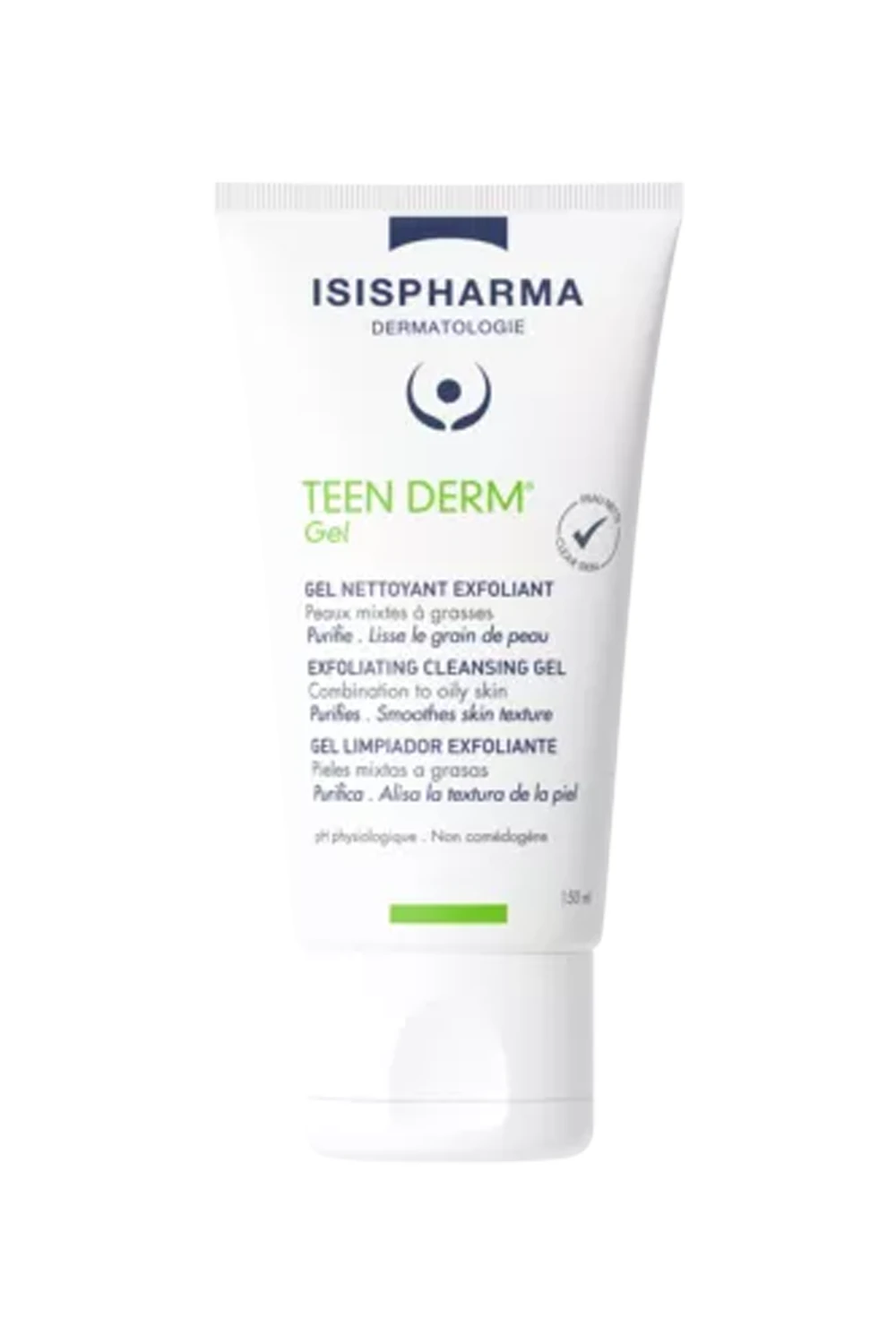 Isis Pharma Teen Derm Gel Nettoyant Exfoliant 150 ml