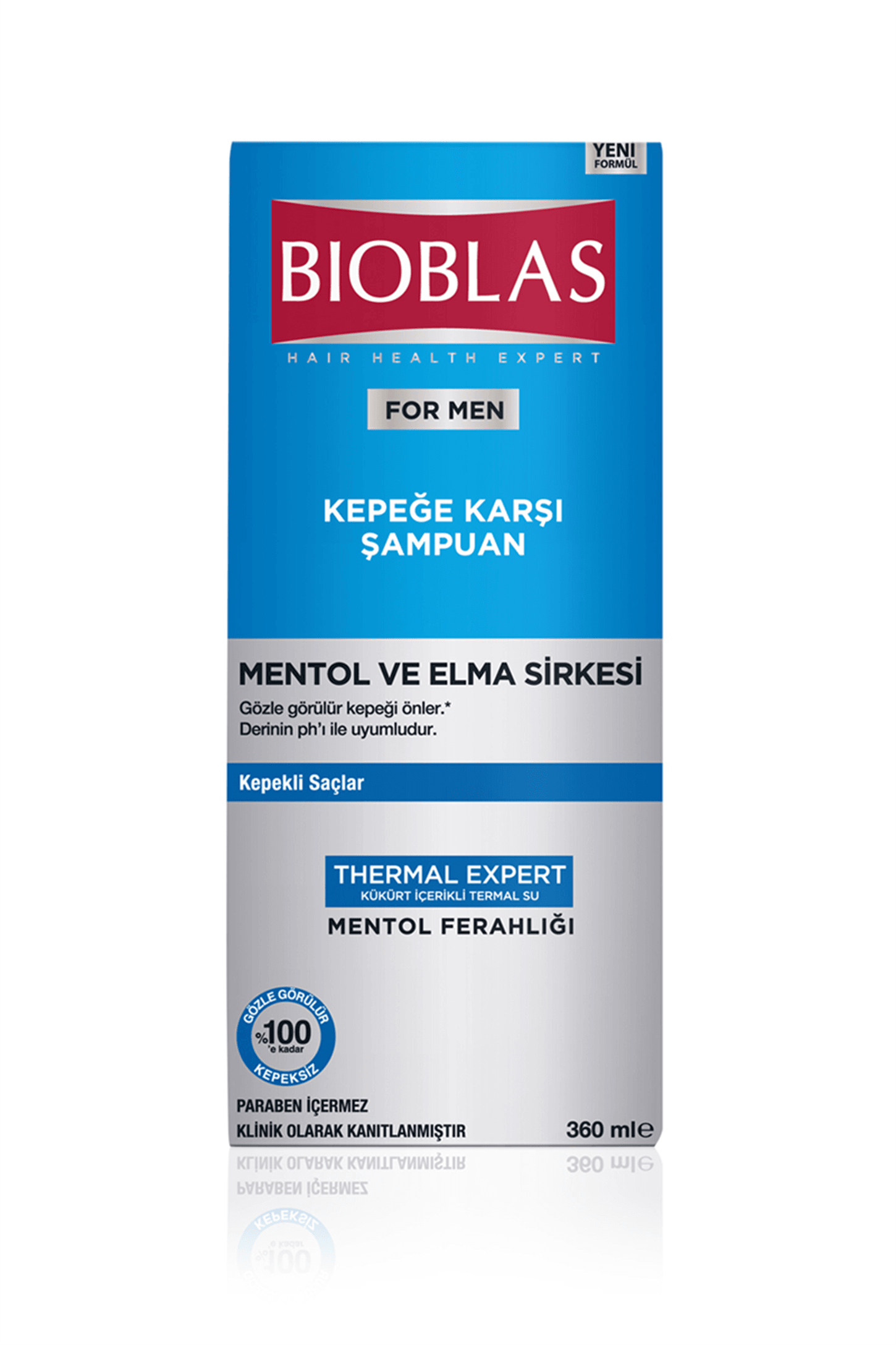 Bioblas For Men Mentol ve Elma Sirkeli Kepeğe Karşı Şampuan 360 ml