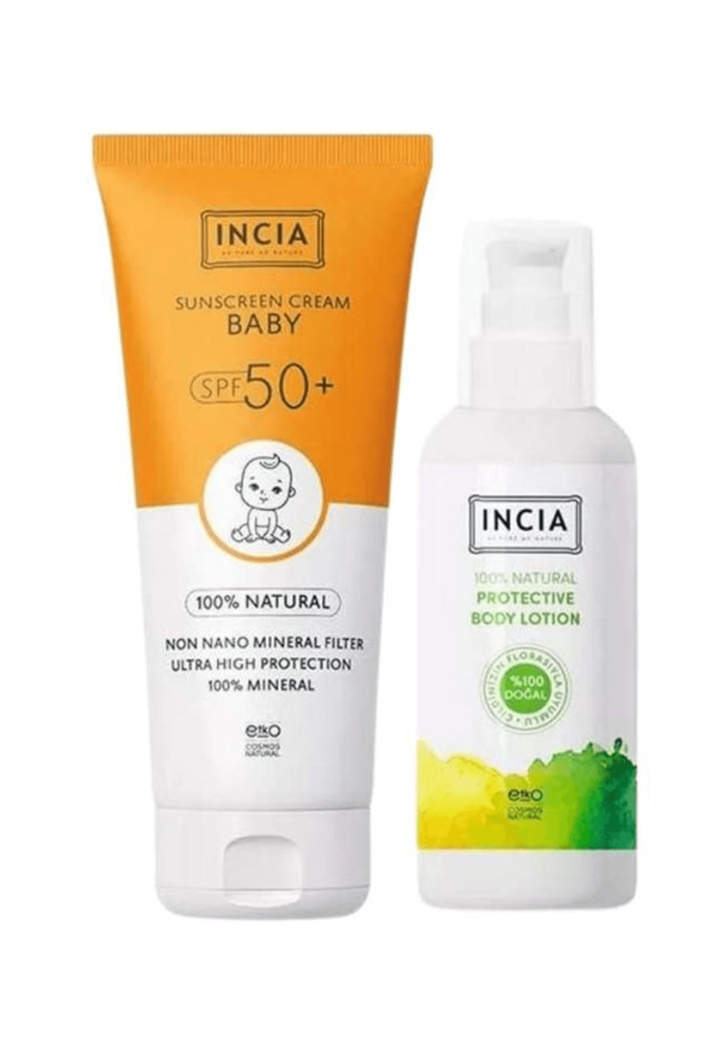 INCIA Güneş Seti Çocuk Spf 50 Sun Cream + 100 ml Vücut Spreyi