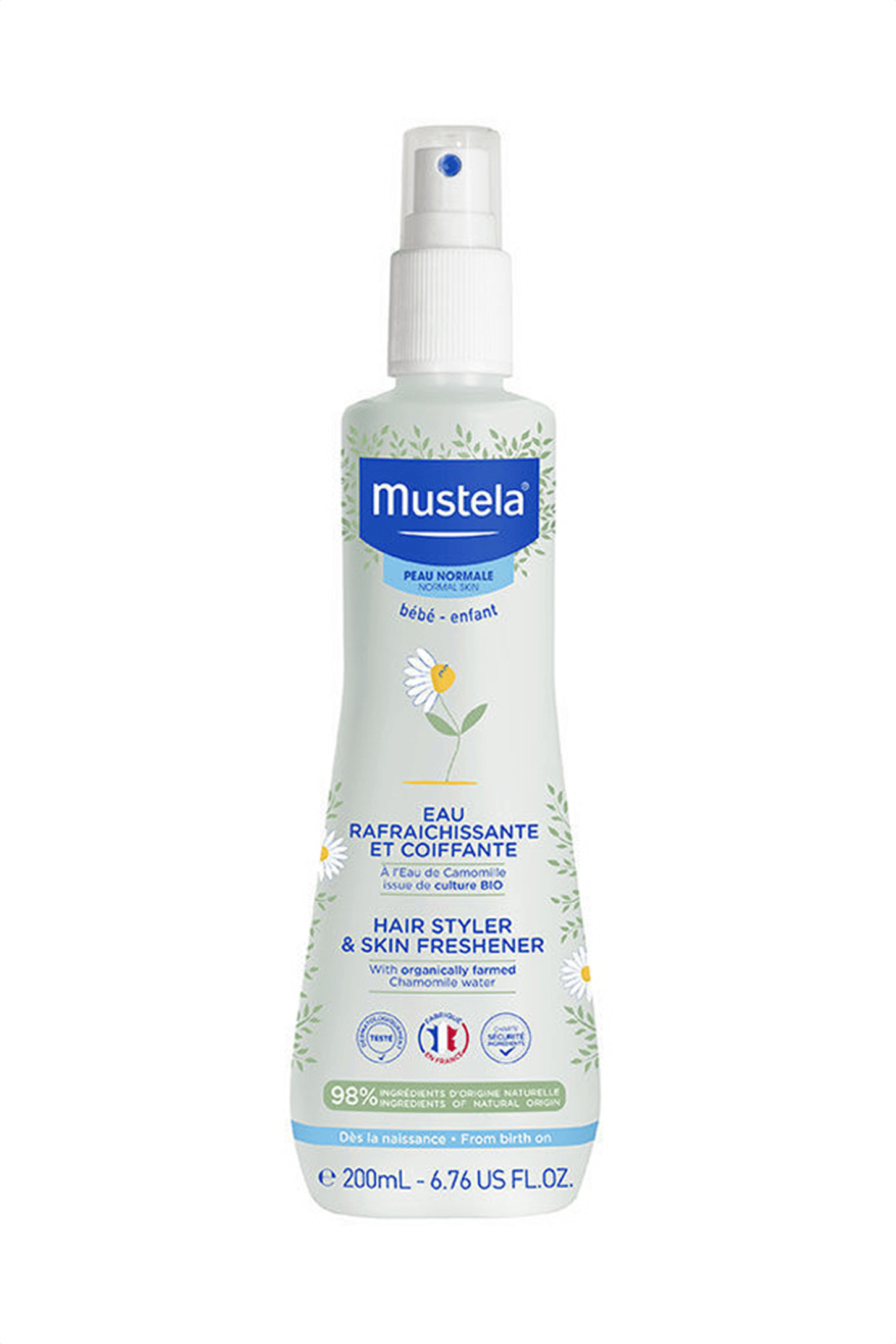 Mustela Organik Papatya Suyu ile Canlandirici ve Sekillendirici Sprey 200 ml