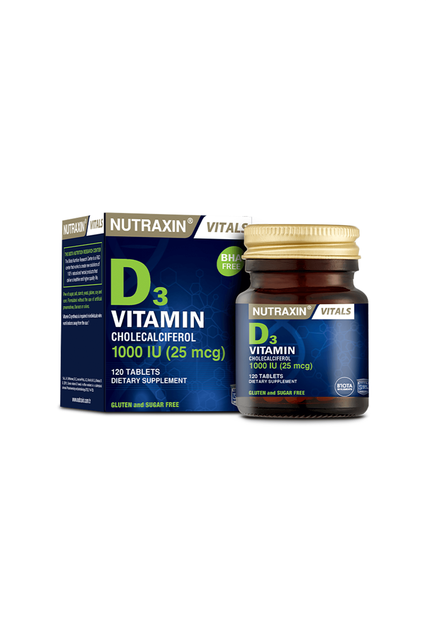 Nutraxin D3 Vitamin 1000 IU 120 Tablet