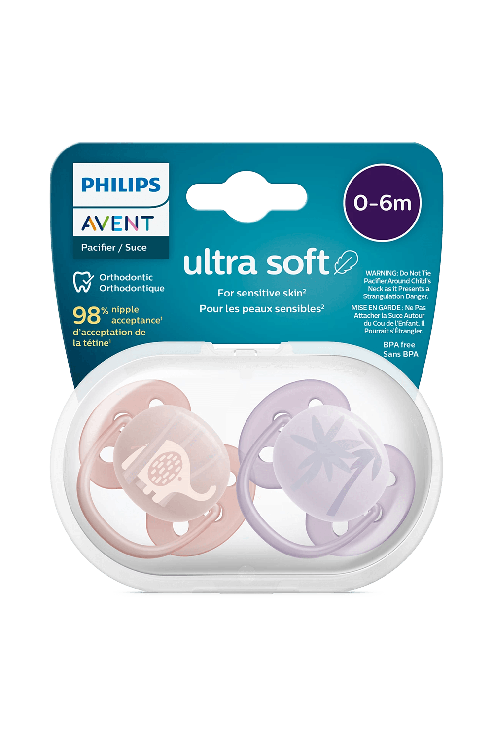 Philips Avent SCF091/09 Ultra Soft 0-6 Ay 2'li Kız Emzik