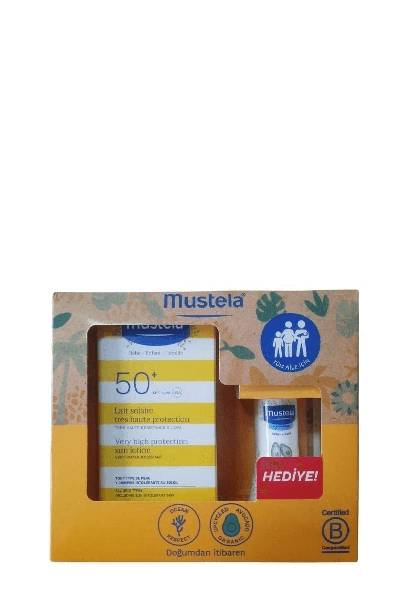 Mustela SPF 50+ Günes Losyonu 100 ml + Vücut Losyonu 50 ml