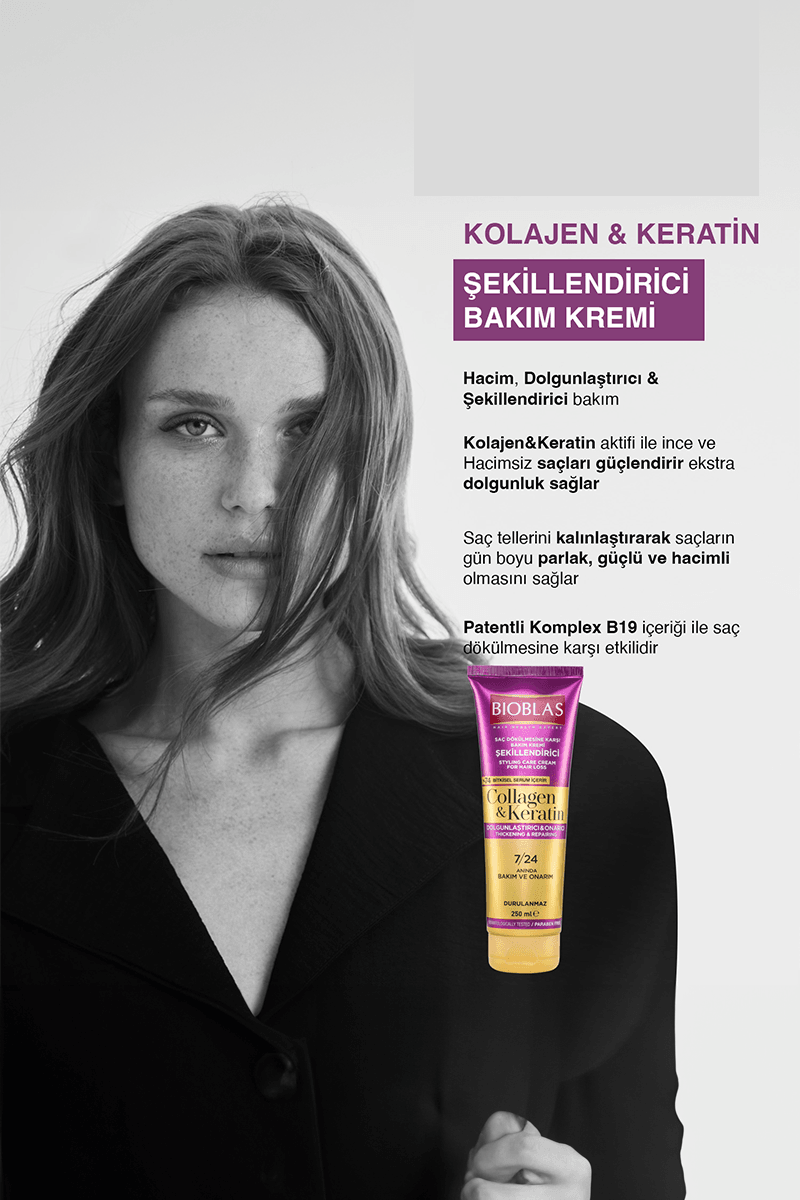 Bioblas Collagen Keratin Bakım Kremi 250 ml