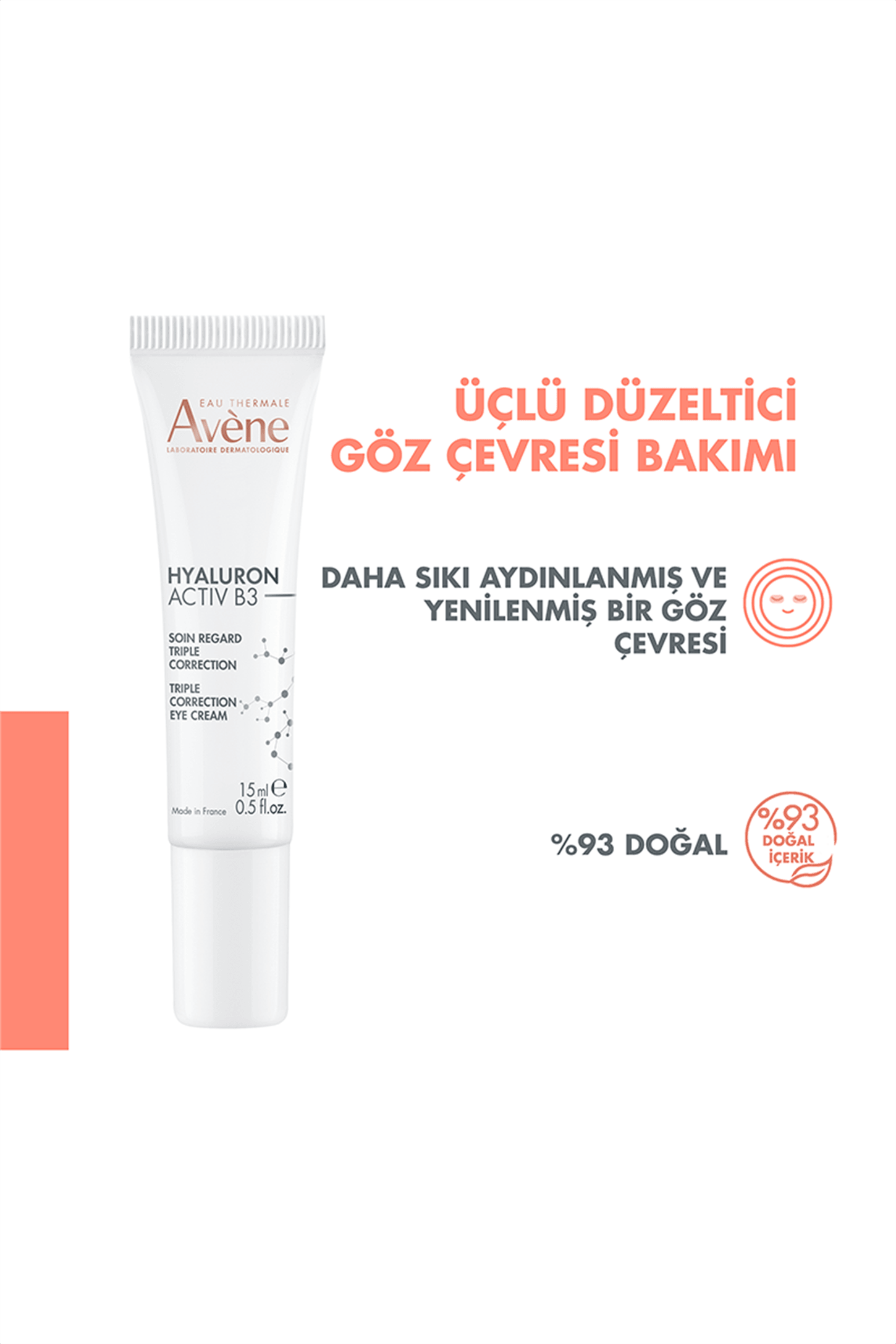 Avene Hyaluron Activ B3 Göz Çevresi Kremi 15 ml