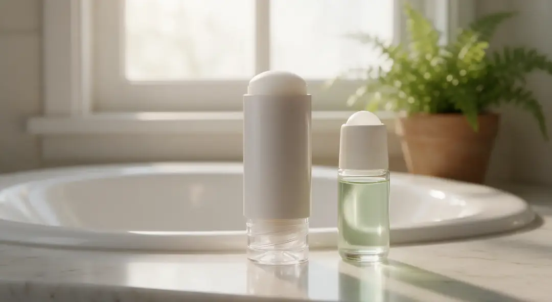 Deodorant ve ter önleyici ürünler raf düzeni