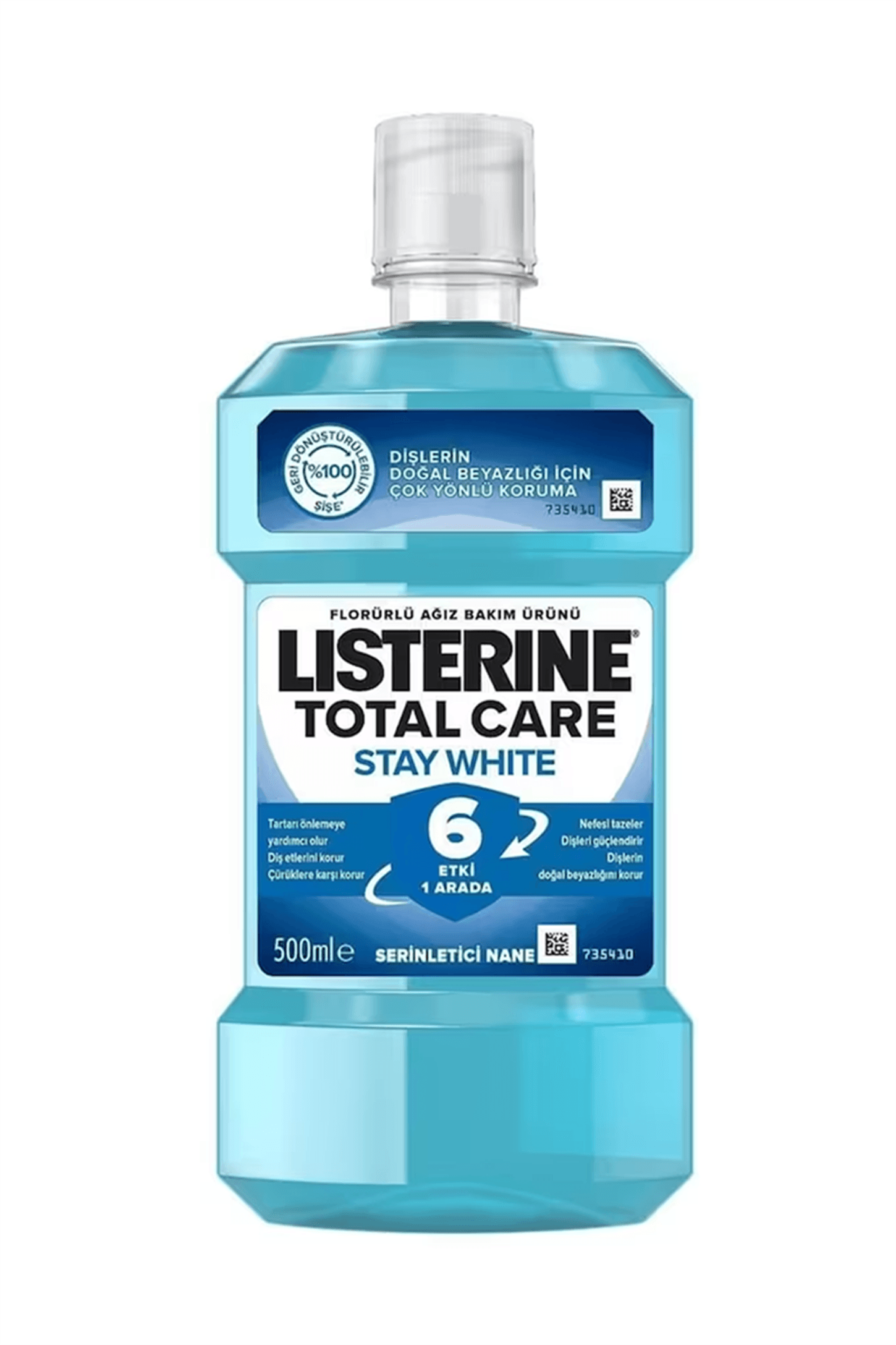 Listerine Stay White Serinletici Nane Ağız Bakım Suyu 500ml