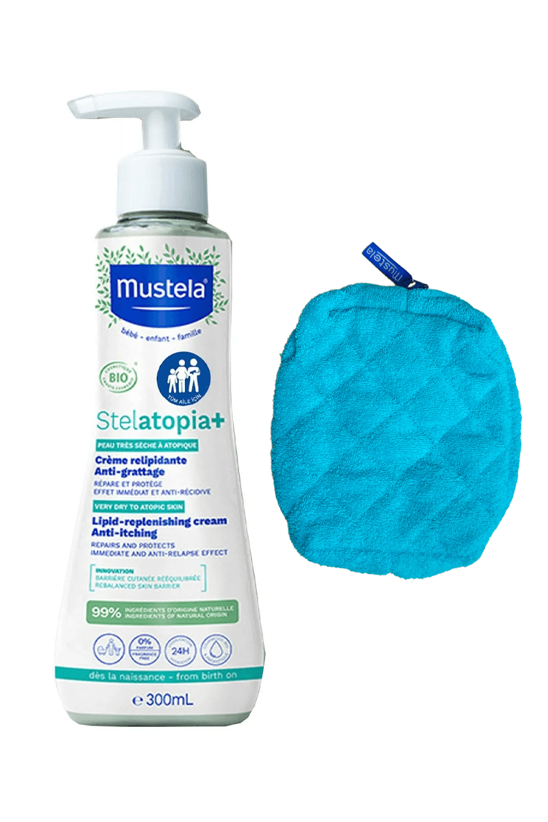 Mustela Stelatopia Lipit Yenileyici Krem 300 ml + Makyaj Çantası Hediyeli