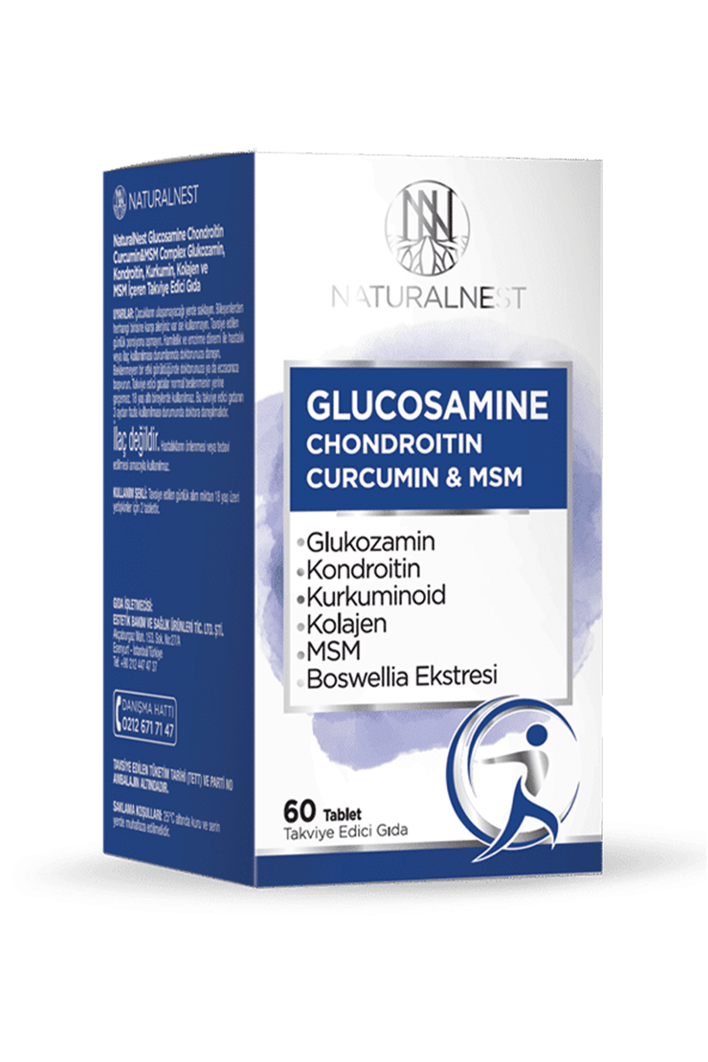 NaturalNest Glucosamine Chondroitin Curcumin & Msm Tablet