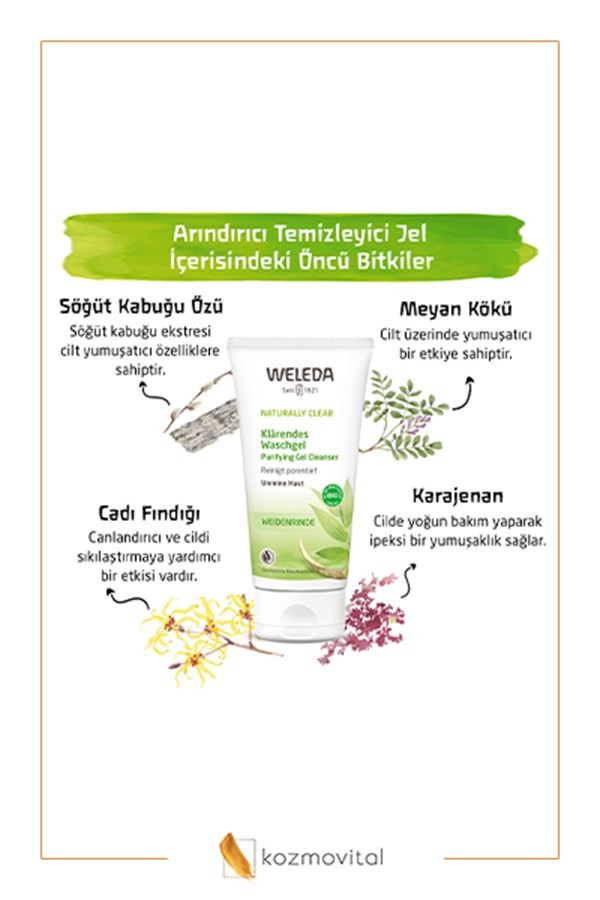 Weleda Naturally Clear Arındırıcı Temizleyici Jel 100 ml