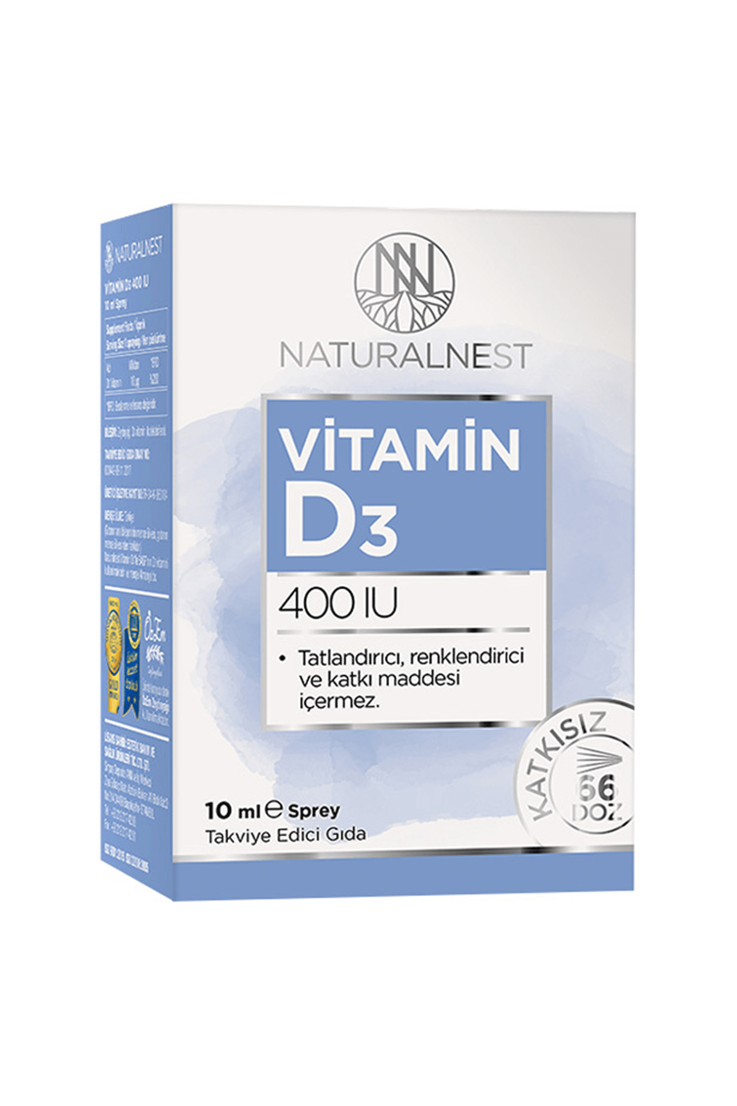 NaturalNest Vitamin D3 400 IU Sprey 10 ml (Hediye)