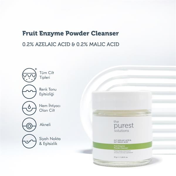 The Purest Solutions Fruit Enzyme Powder Cleanser (%0,2 Azelaic Acid & %0,2 Malic Acid)