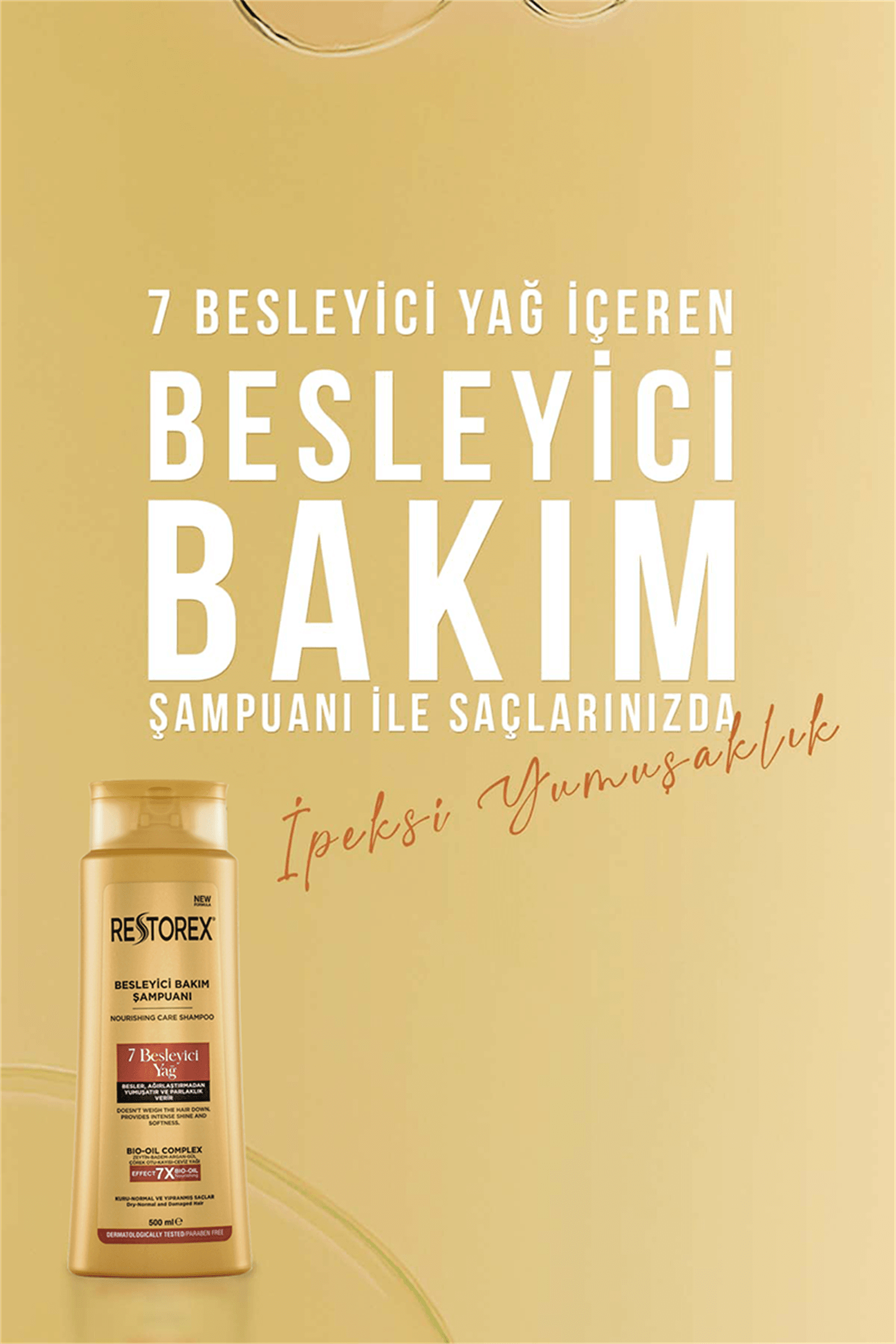 Restorex Besleyici Bakım 7 Besleyici Yağlı Şampuan 500 ml