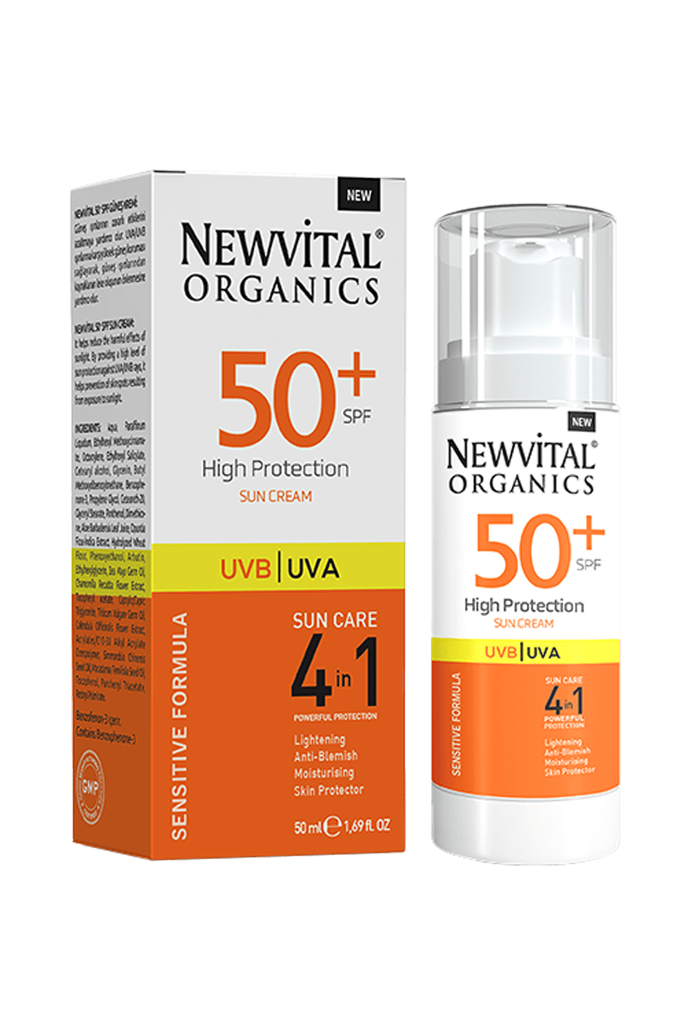 Newvital Spf 50 + Güneş Kremi 50 ml