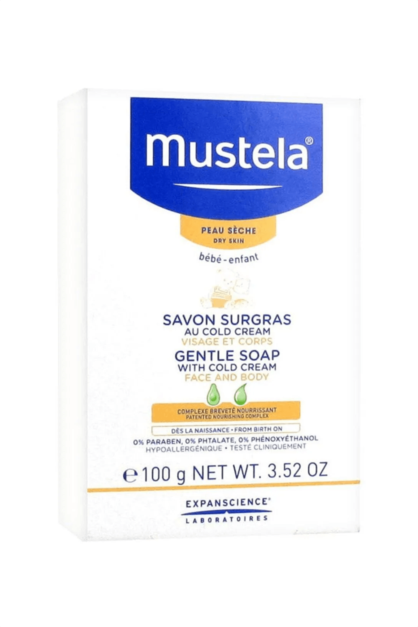 Mustela Gentle Soap With Cold Cream 100g