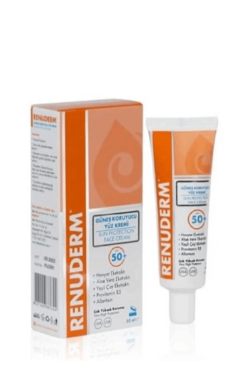 Renuderm Güneş Korumalı Nemlendirici Yüz Kremi SPF 50+