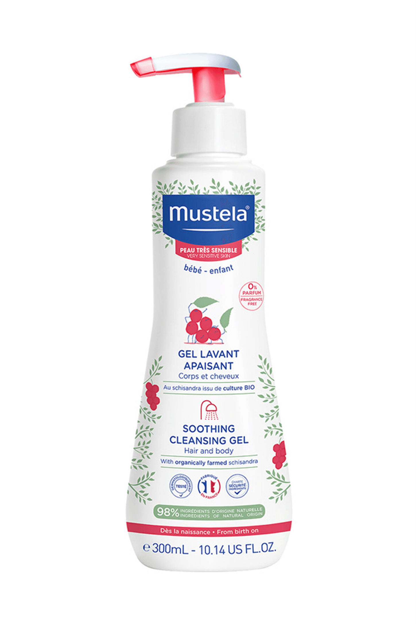 Mustela Soothing Cleansing Gel 300 ml - Saç ve Vücut Şampuanı