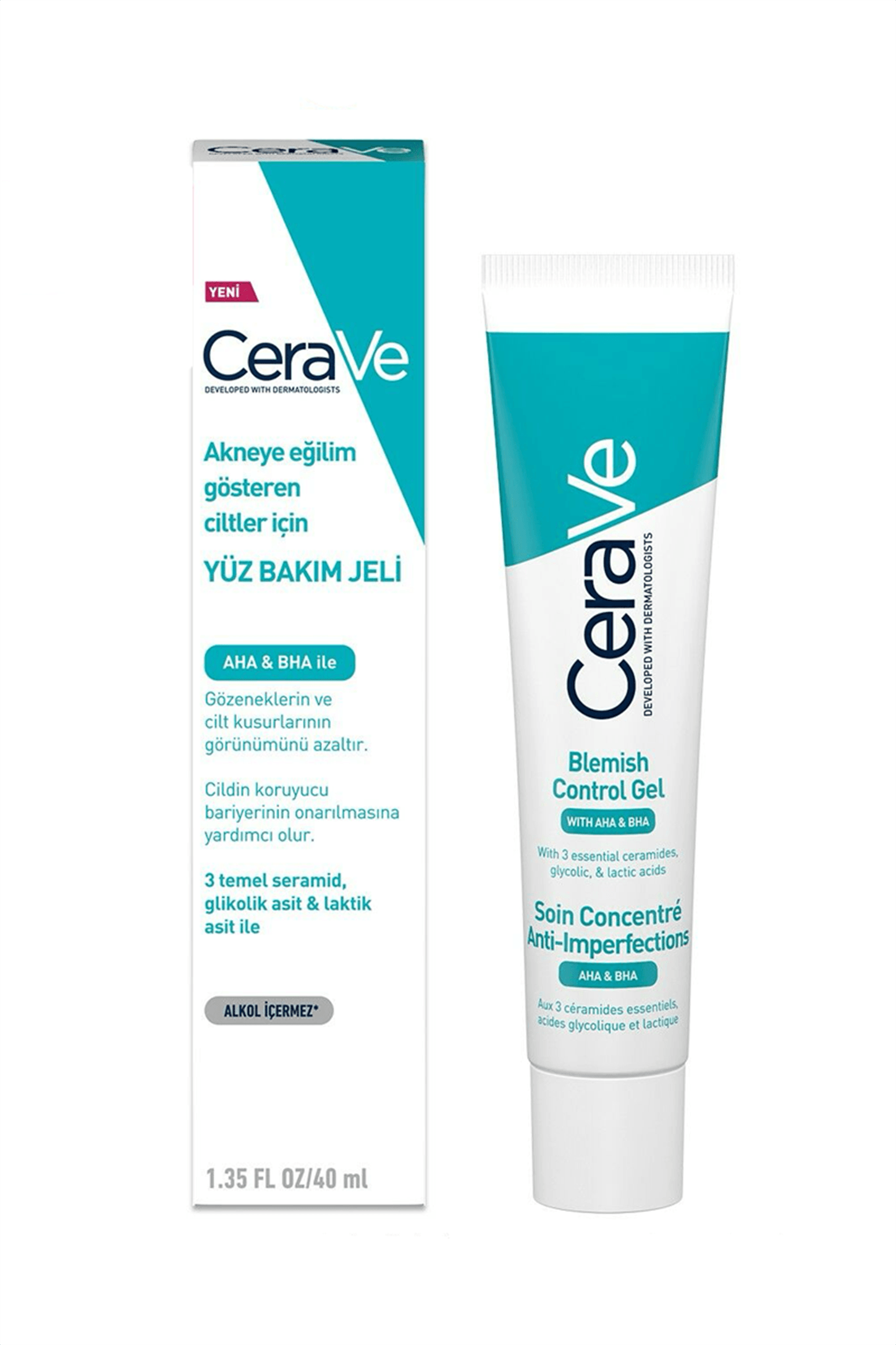 Cerave Yagli ve Düzensiz Cilter için Yüz Bakim Jeli 40 ml