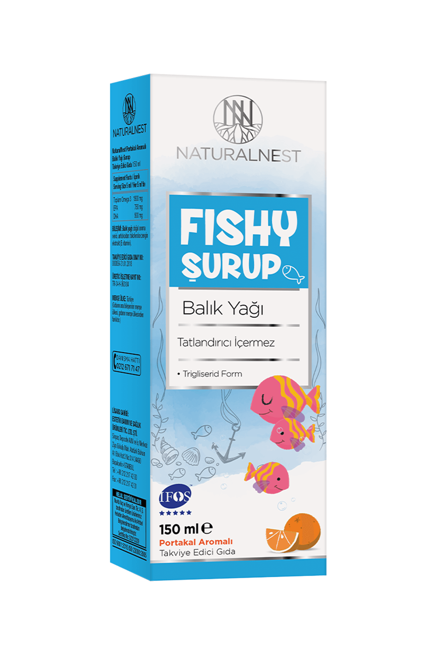 NaturalNest Fishy Şurup 150 ml