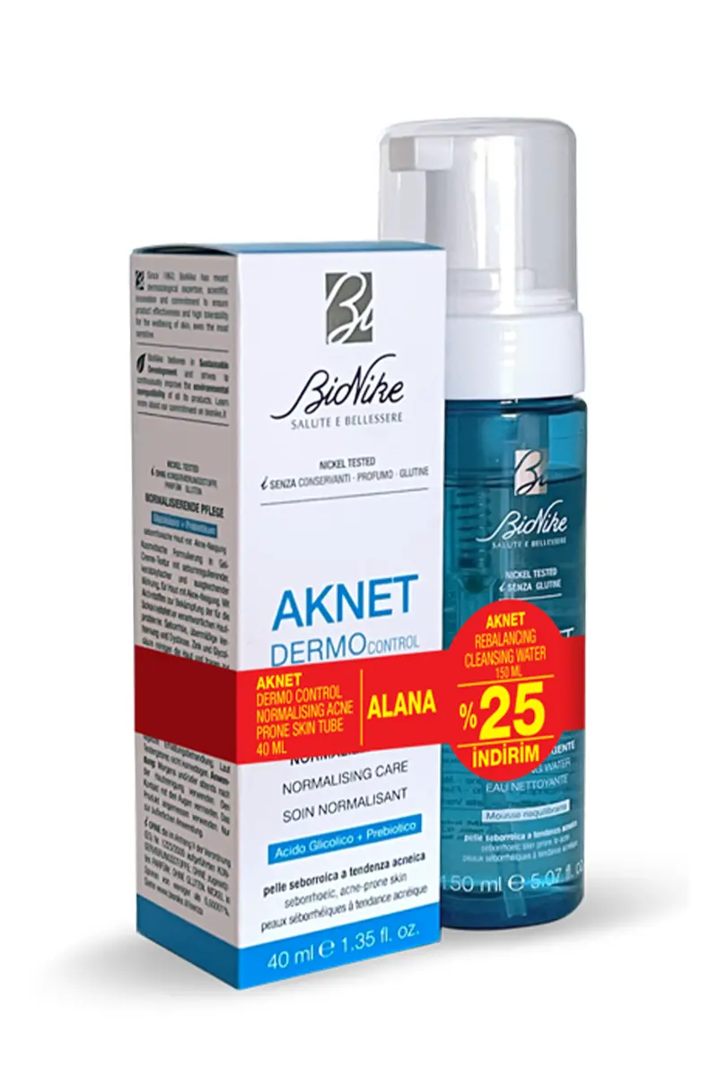 BioNike Aknet Dermo Control 40 ml Alana Temizleme Suyu %25 İndirimli ...
