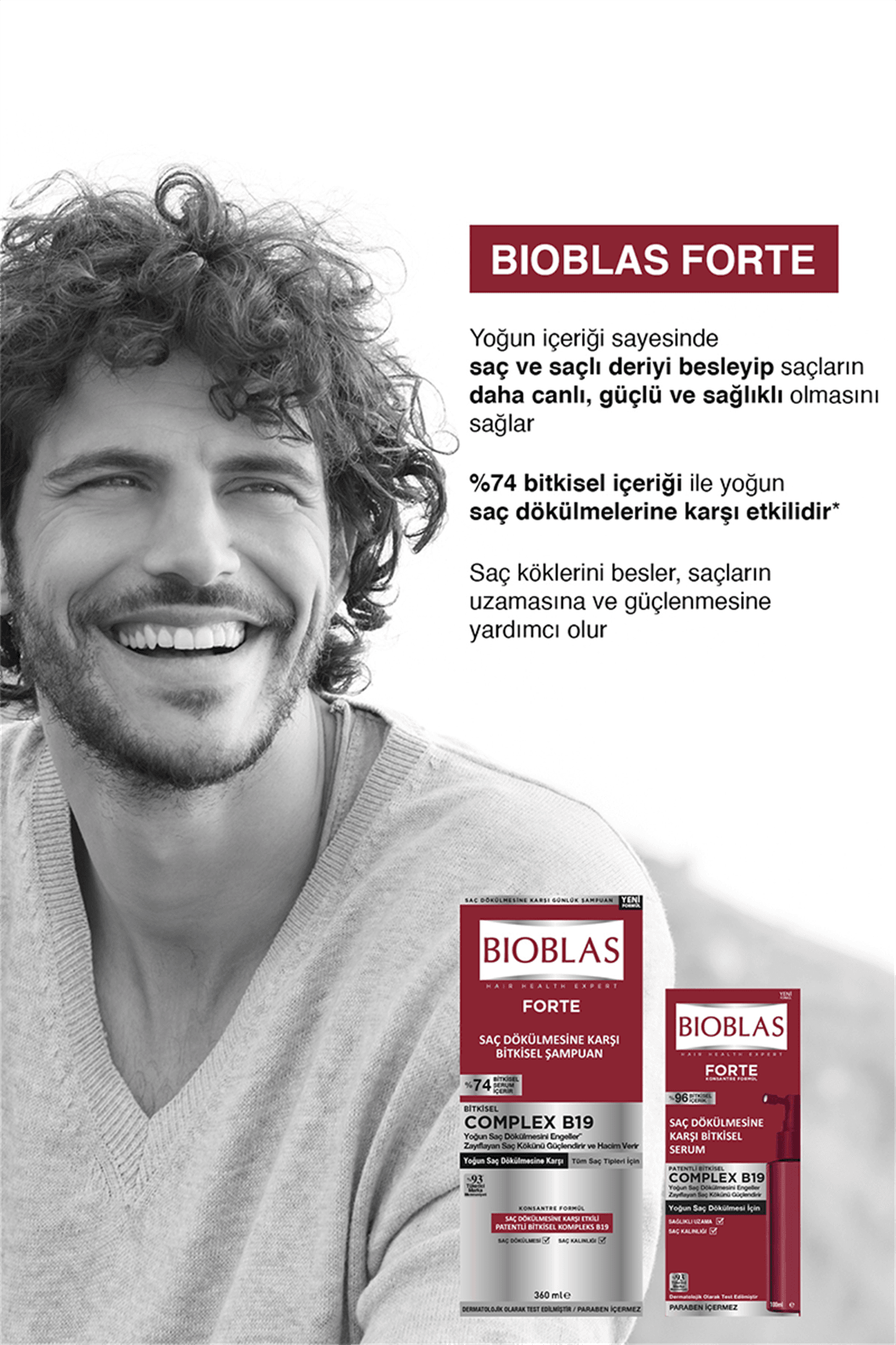 Bioblas Forte Complex B19 Yoğun Saç Dökülmelerine Karşı Bitkisel Şampuan 360 ml