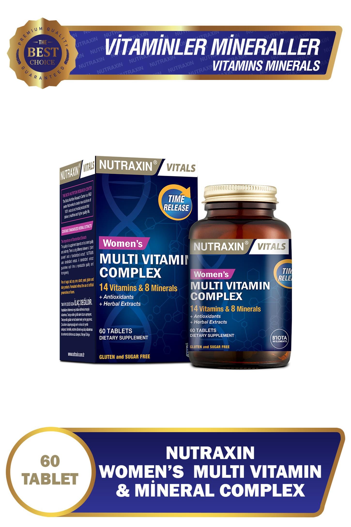 Nutraxin Womens Multivitamin Complex 60 Tablet