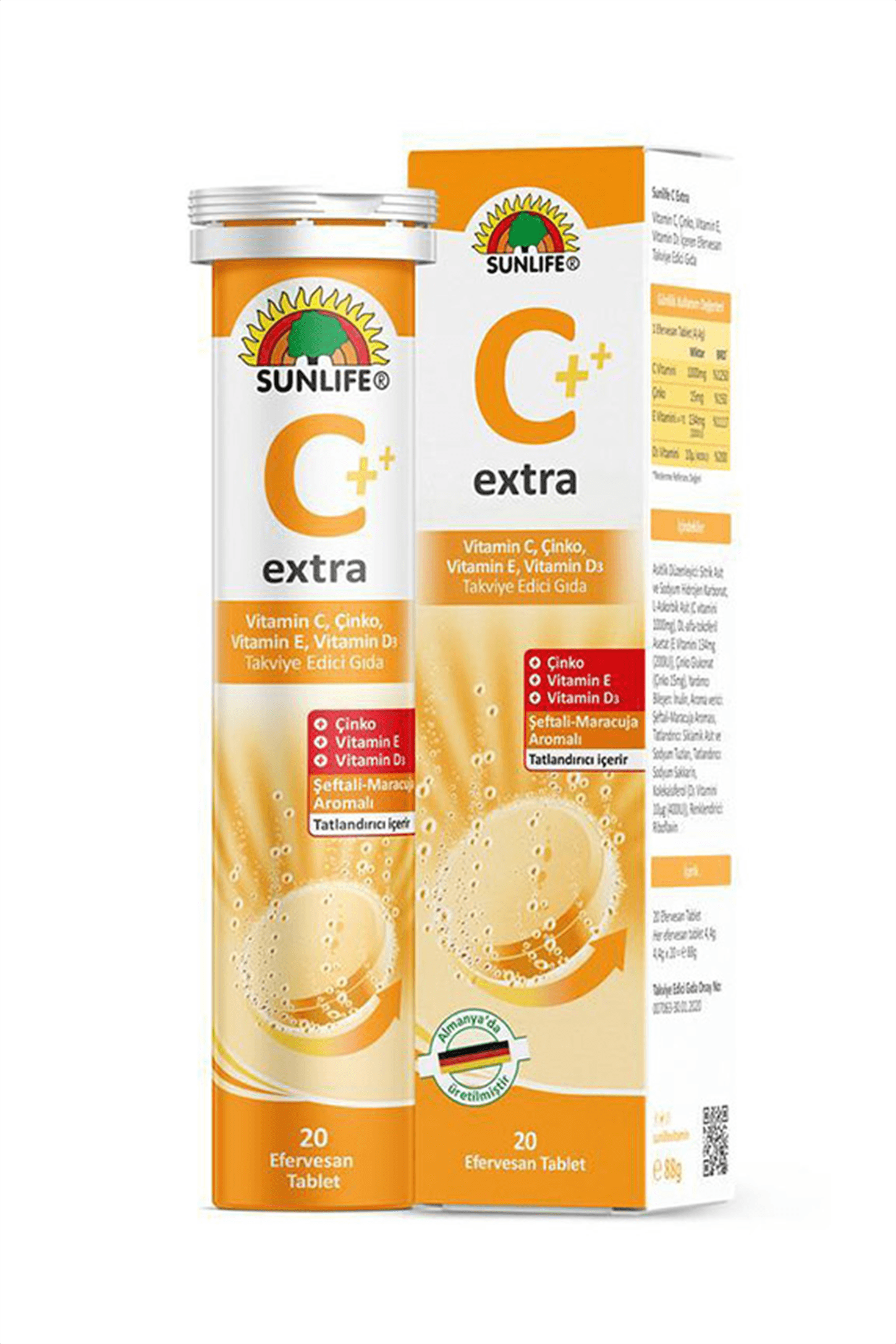 Sunlife Extra Vitamin C 20 Efervesan Tablet