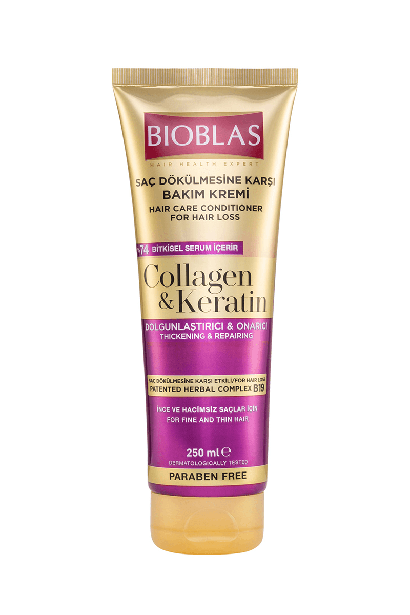 Bioblas Collagen Keratin Saç Dökülmesine Karşı Bakım Kremi 250 ml