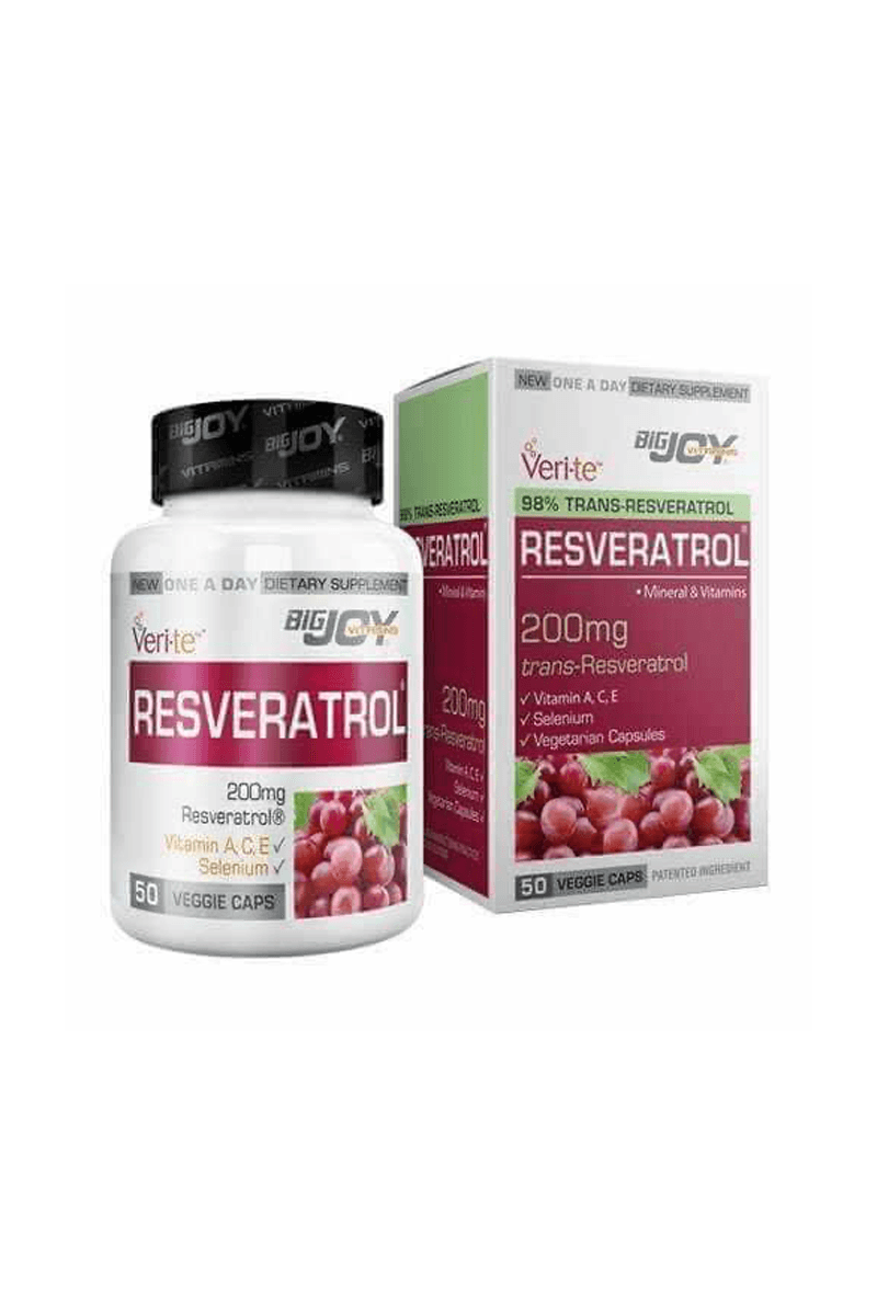 BigJoy Vitamins Resveratrol 50 Bitkisel Kapsül