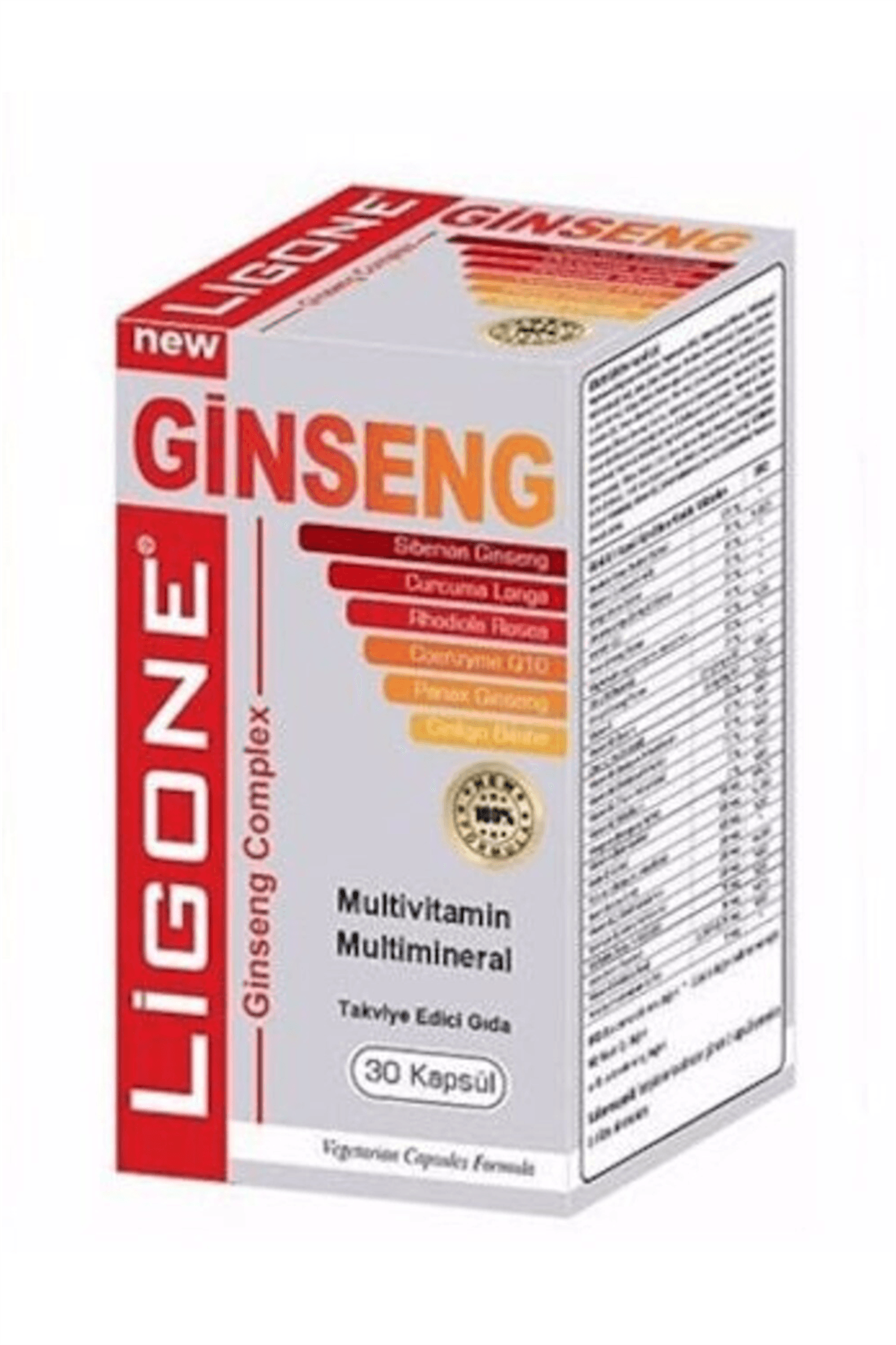 Ligone Ginseng Complex 30 Vejetaryen Kapsül