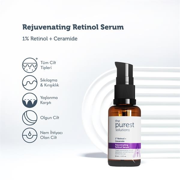 The Purest Solutions Vita-A Rejuvenating Retinol Serum (%1 Retinol + Ceramide)