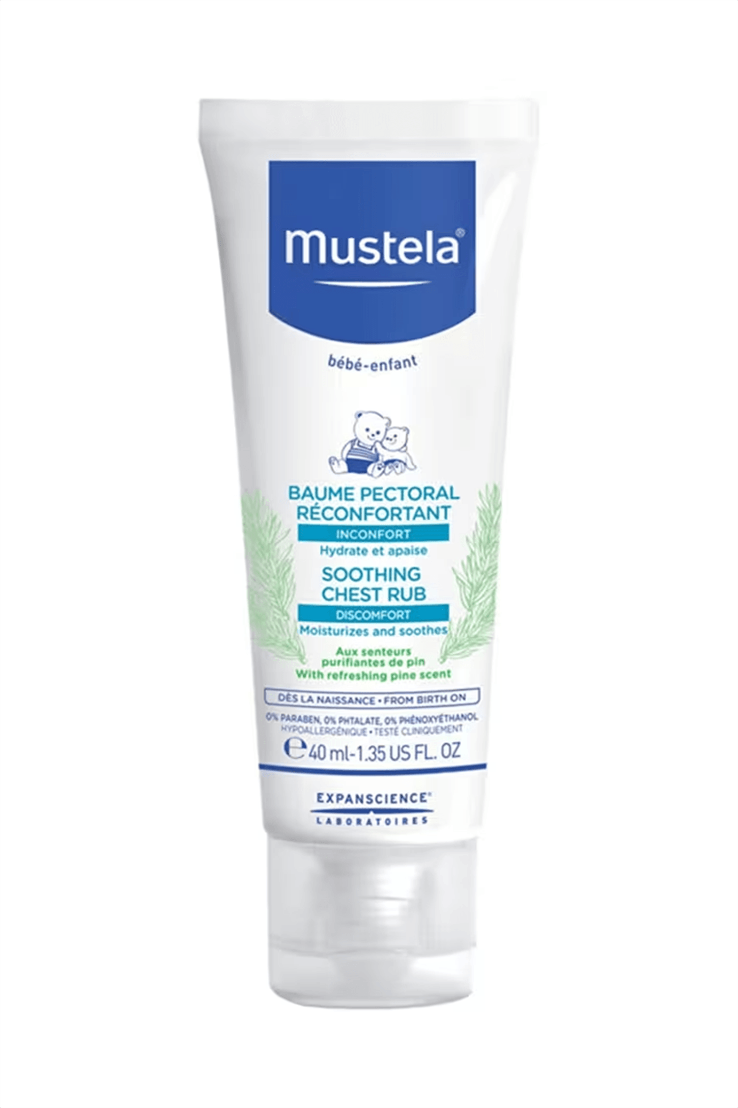 Mustela Soothing Chest Rub 40 ml - Rahatlatıcı Göğüs Balsamı