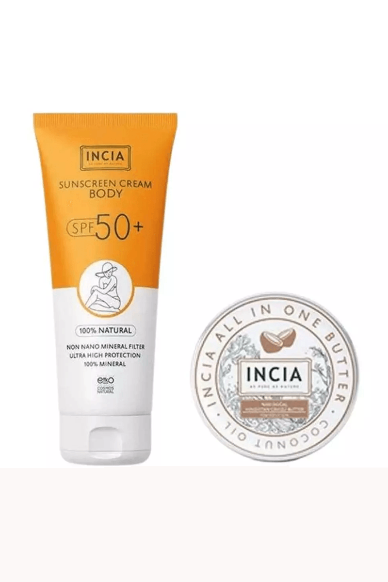 INCIA Güneş Seti Vücut Kremi SPF50+ 150 ml Butter Hediyeli