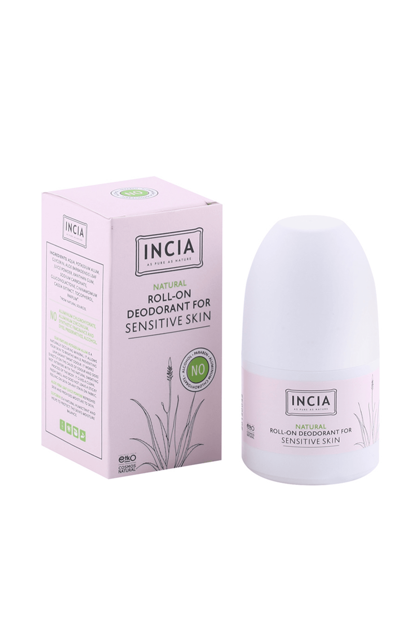 INCIA Hassas Ciltler İçin Roll On Deodorant 50 ml