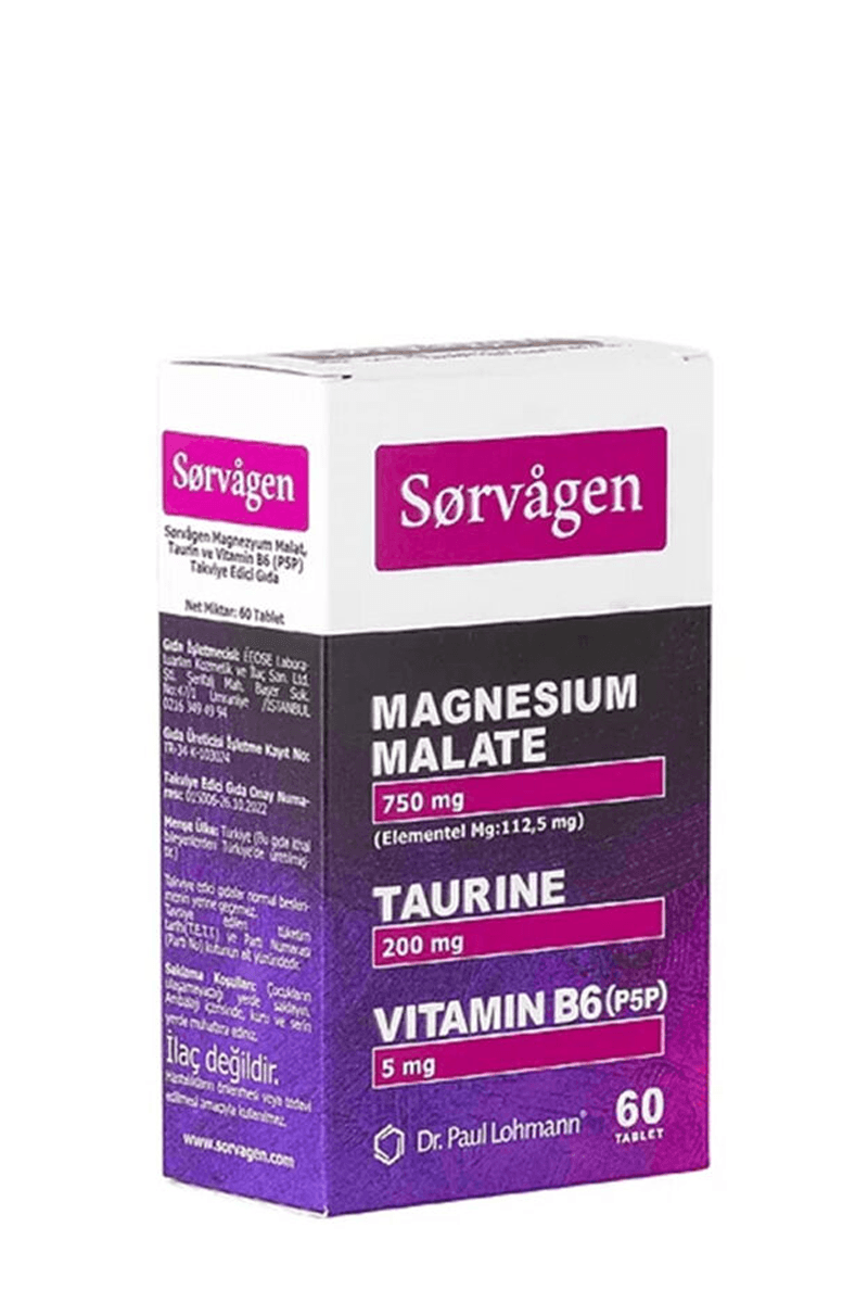 Sorvagen Magnezyum Malat 60 Tablet