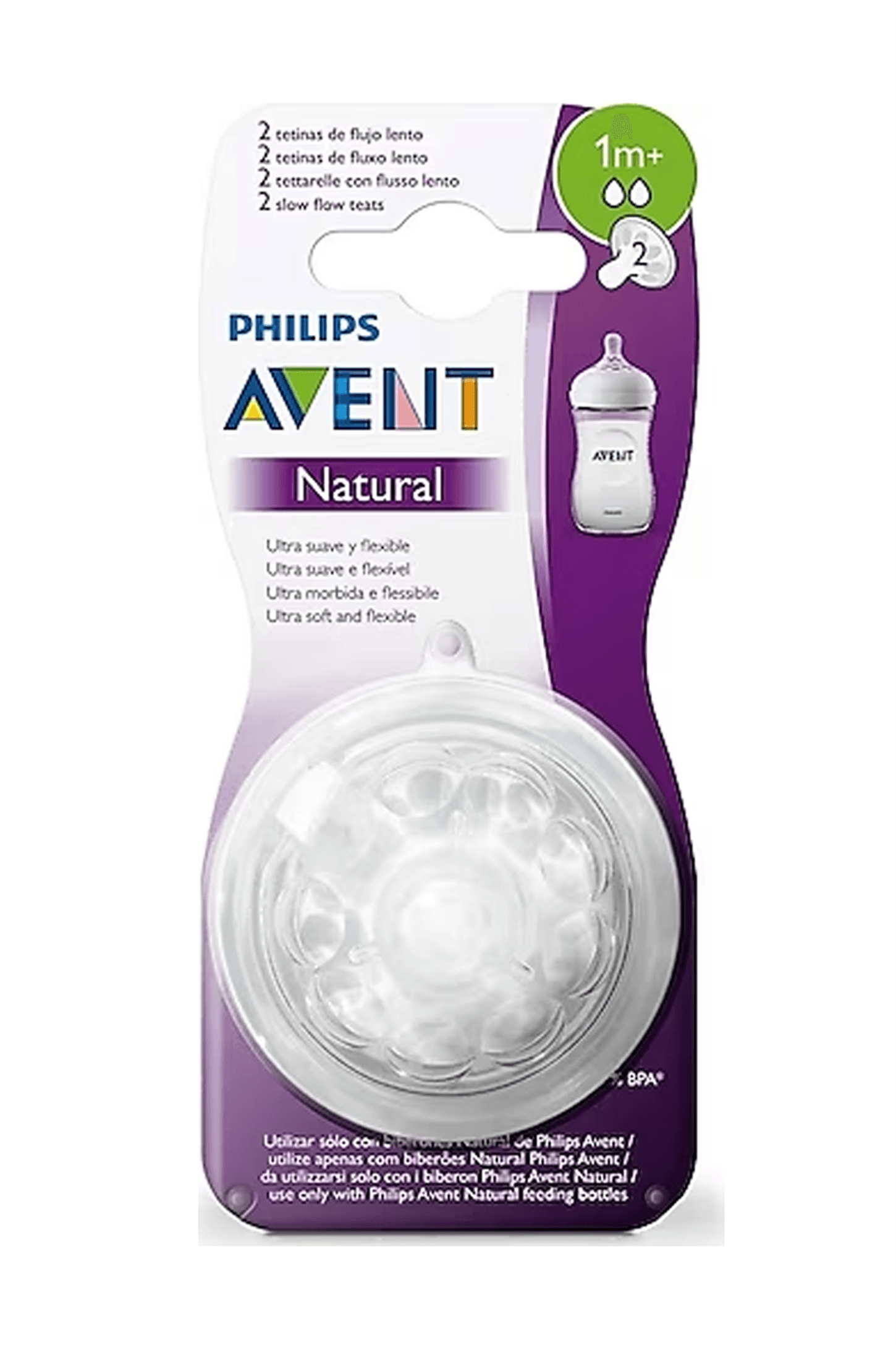 Philips Avent SCF 042/27 Natural Biberon Emzigi 1 M+ 2Li