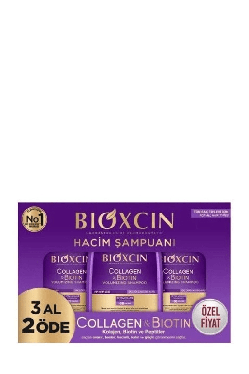 Bioxcin Collagen Biotin Saç Dökülmesine Karşı Şampuan 300 ml- 3 al 2 öde