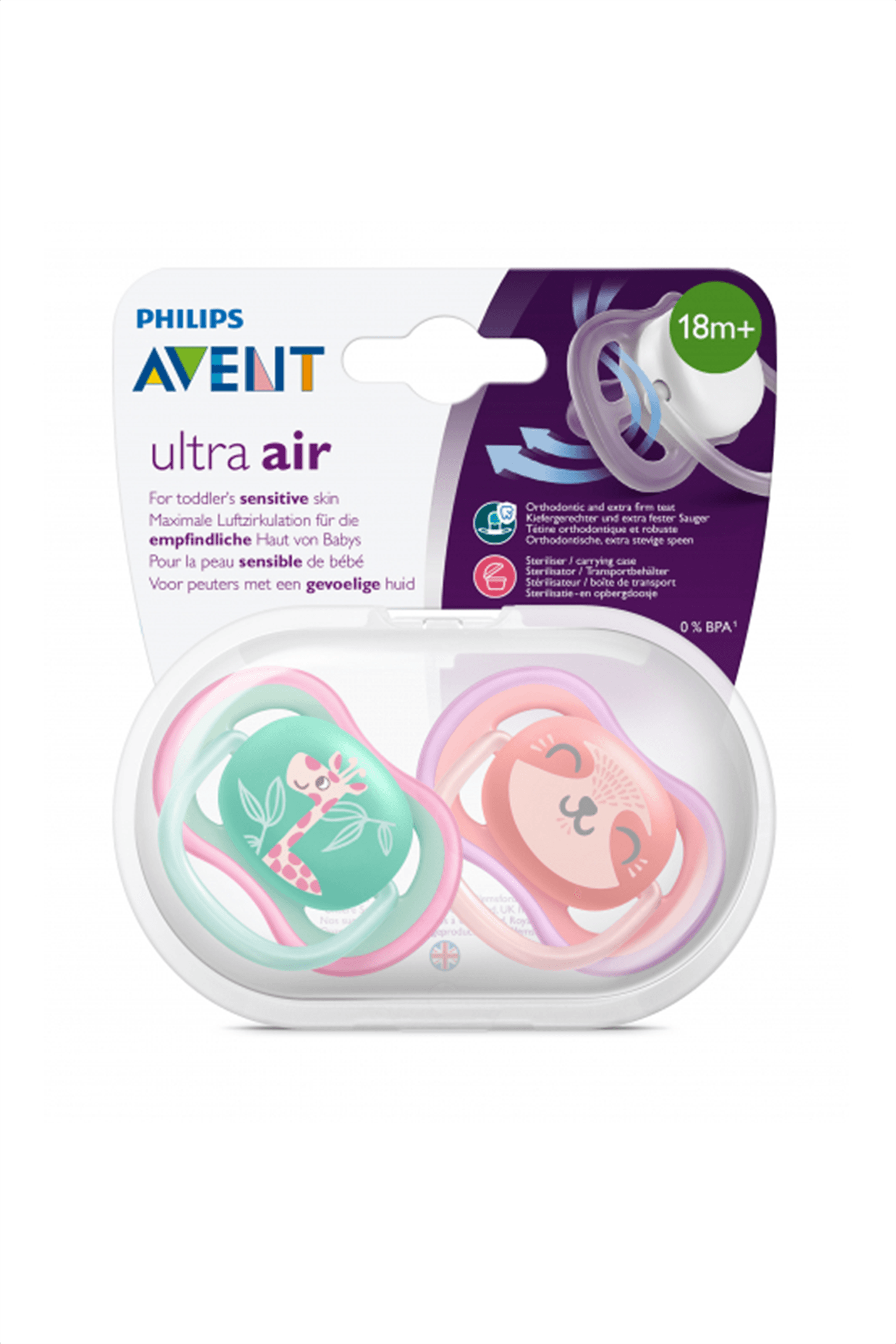 Philips Avent SCF 349/12 Ultra Air Emzik 18m+ 2li Kız