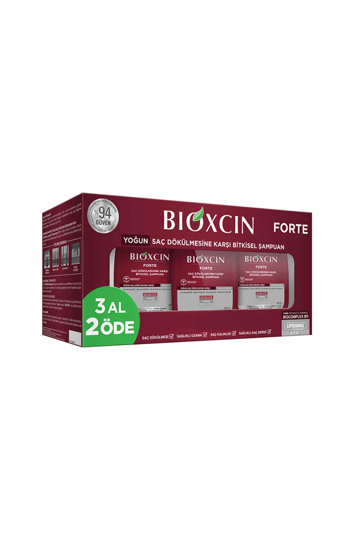 Bioxcin Forte Şampuan 3 Al 2 Öde