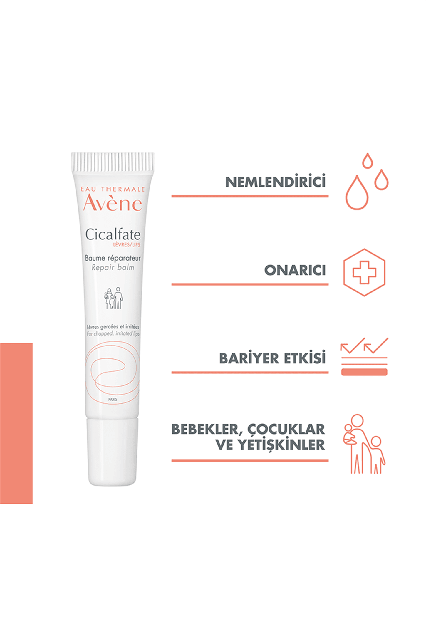 Avene Cicalfate Levres Çatlamış Dudaklar İçin Balsam 10 ml