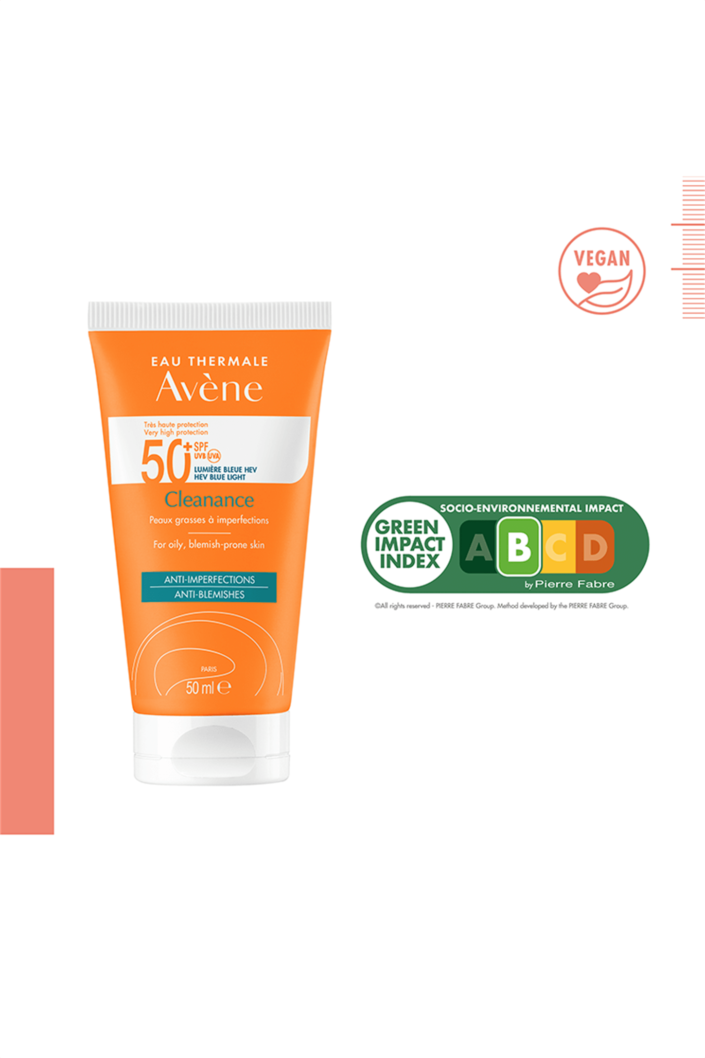 Avene Solaire Cleanance SPF 50+ Yağlı Ciltler için Güneş Koruyucu 50 ml