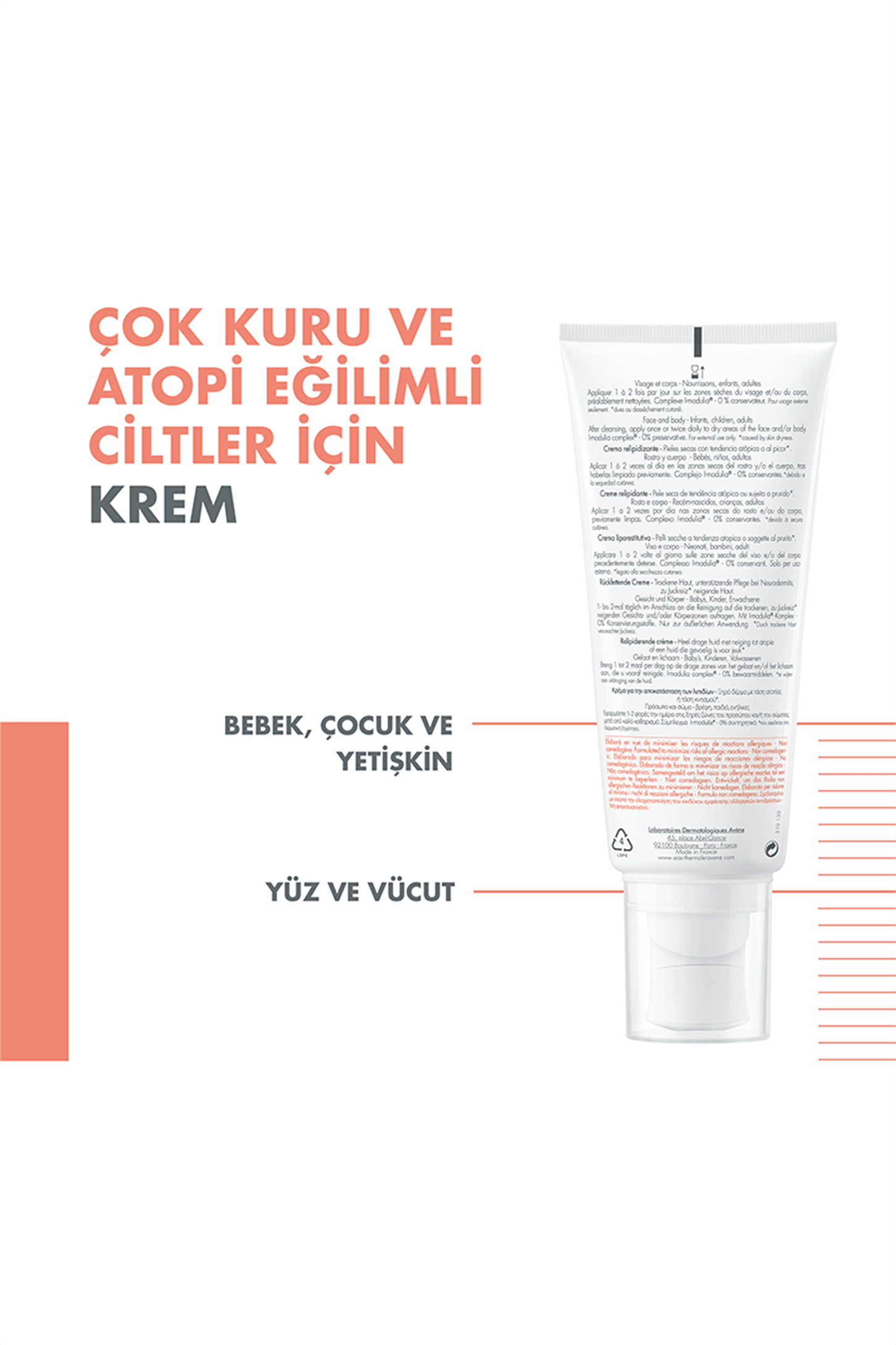 Avene XeraCalm A.D Lipid-Replenishing Cream 200 ml