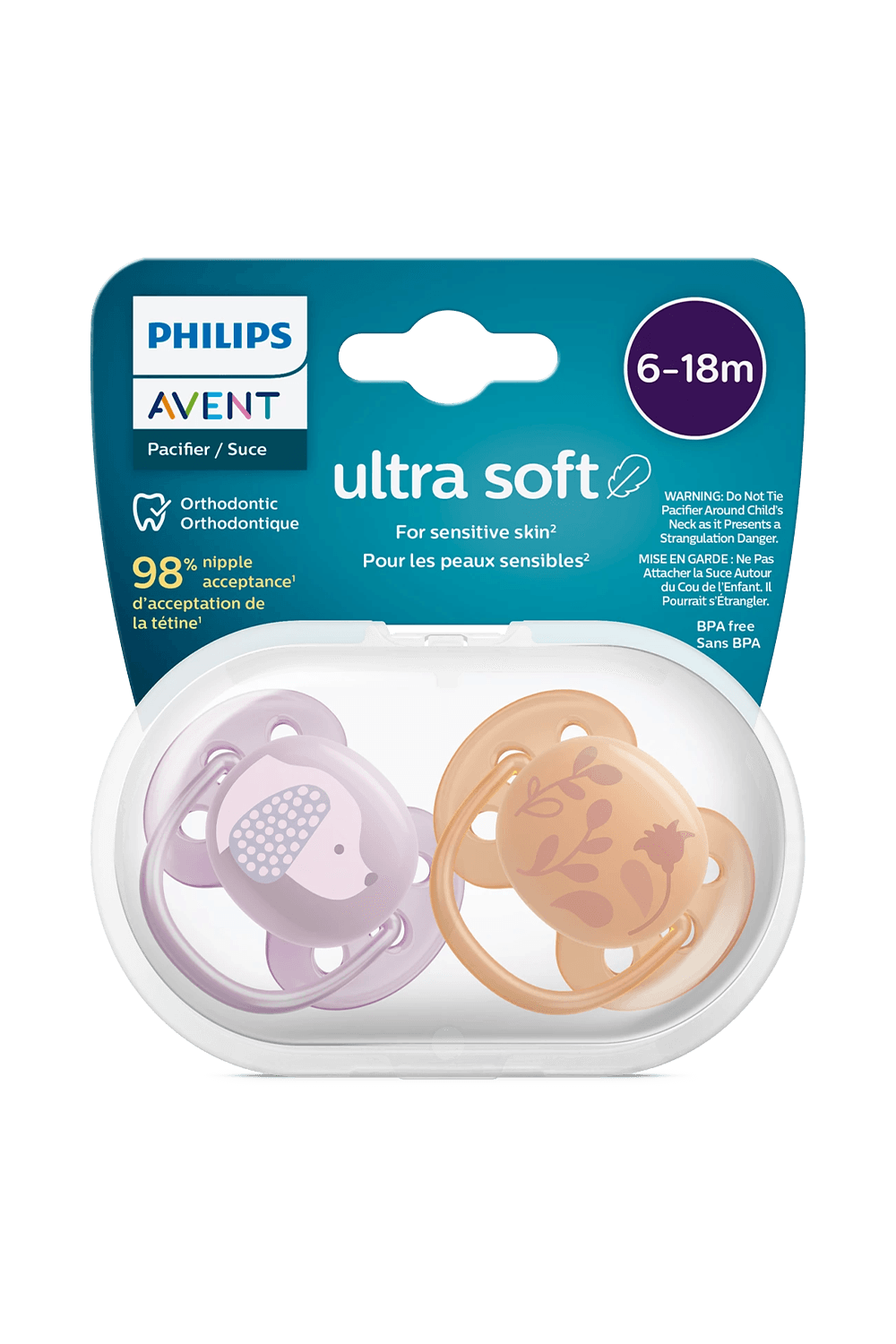 Philips Avent SCF091/18 Ultra Soft 6-18 Ay 2'li Kız Emzik