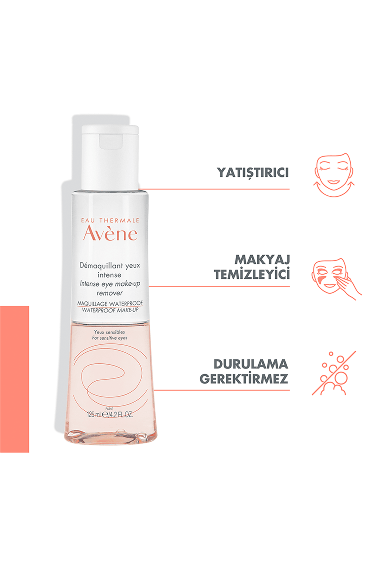 Avene Intense Eye Make-up Remover 125 ml