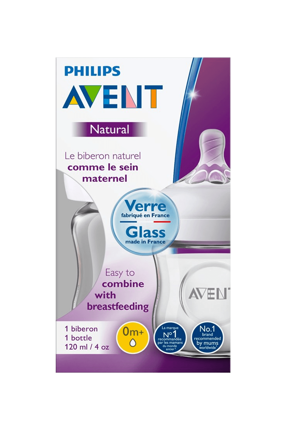 Philips Avent SCF 051/17 Natural Cam Biberon 120 ml